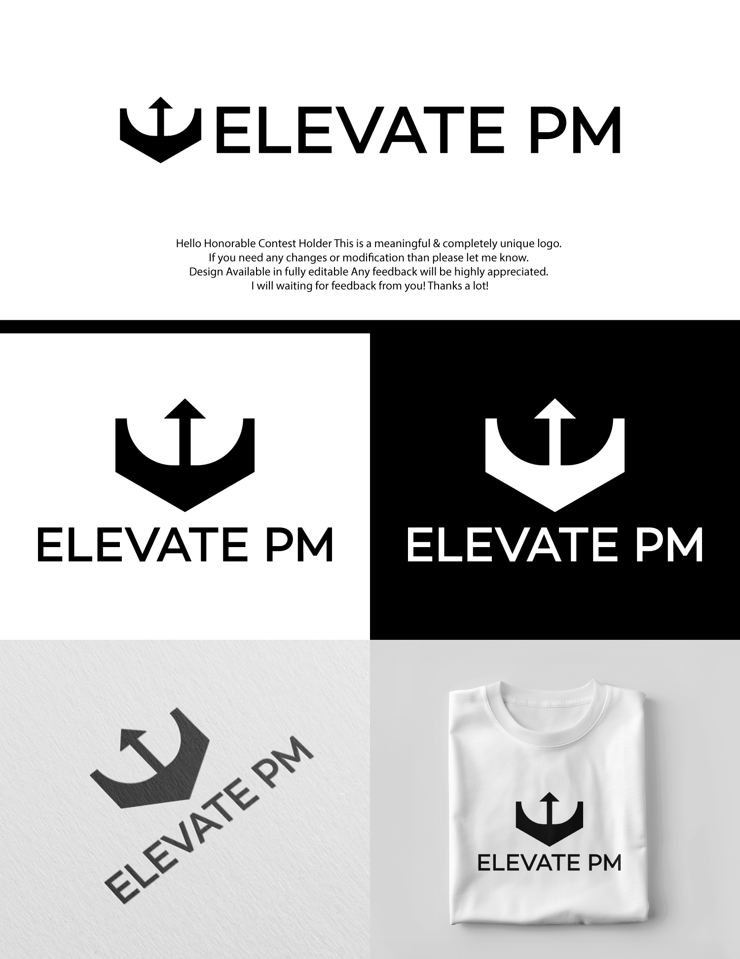 Logo Design by Designerrasedul for Elevate PM GmbH | Design #35348777