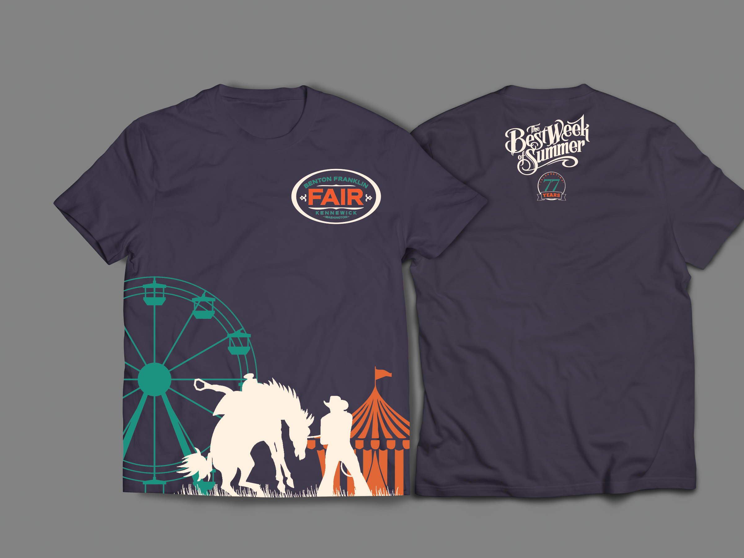 Design de T-shirt par Andrés Sebastián pour Benton Franklin Fair & Rodeo | Design #35366407