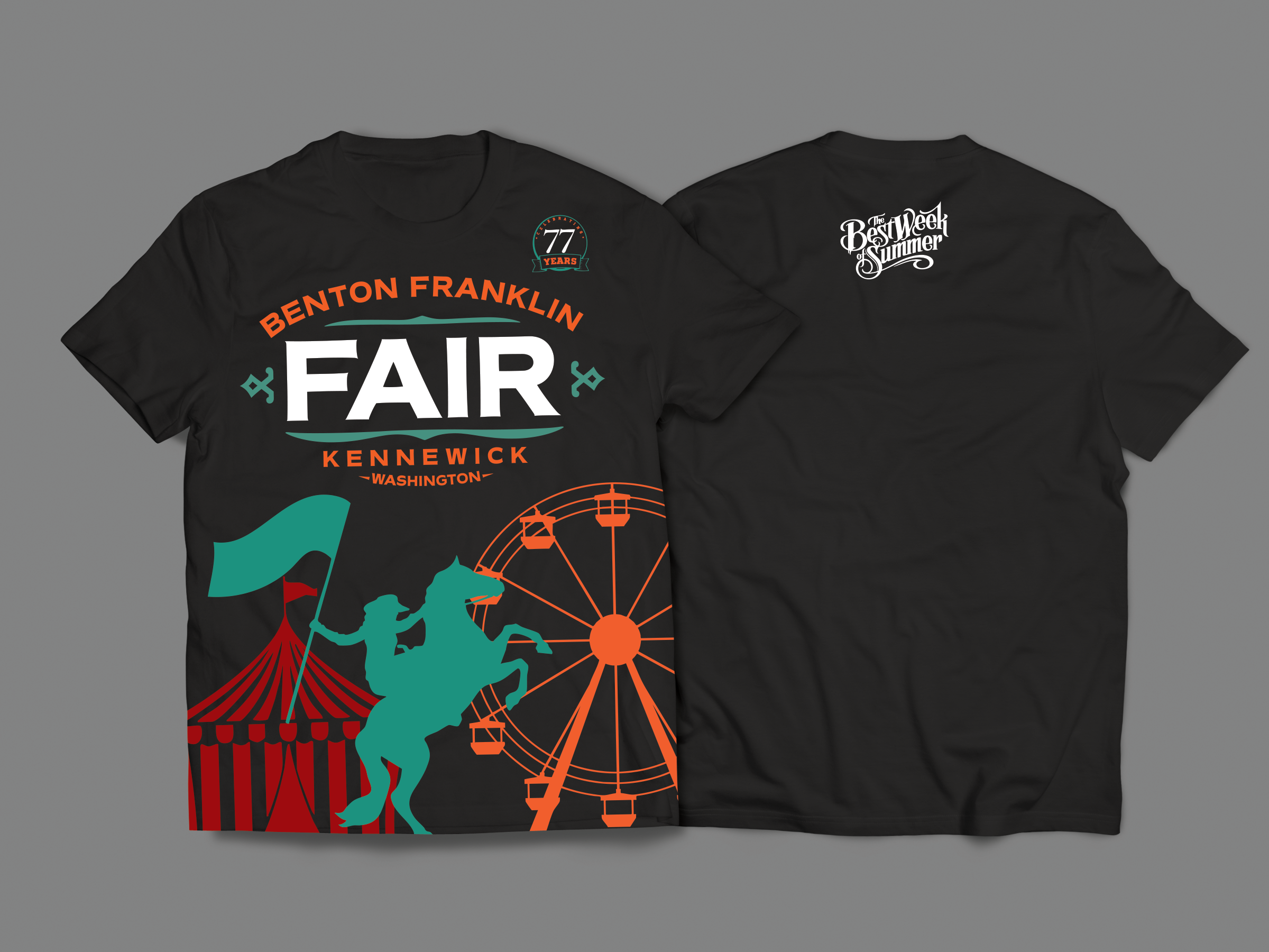 T-shirt Design by Andrés Sebastián for Benton Franklin Fair & Rodeo | Design #35367922