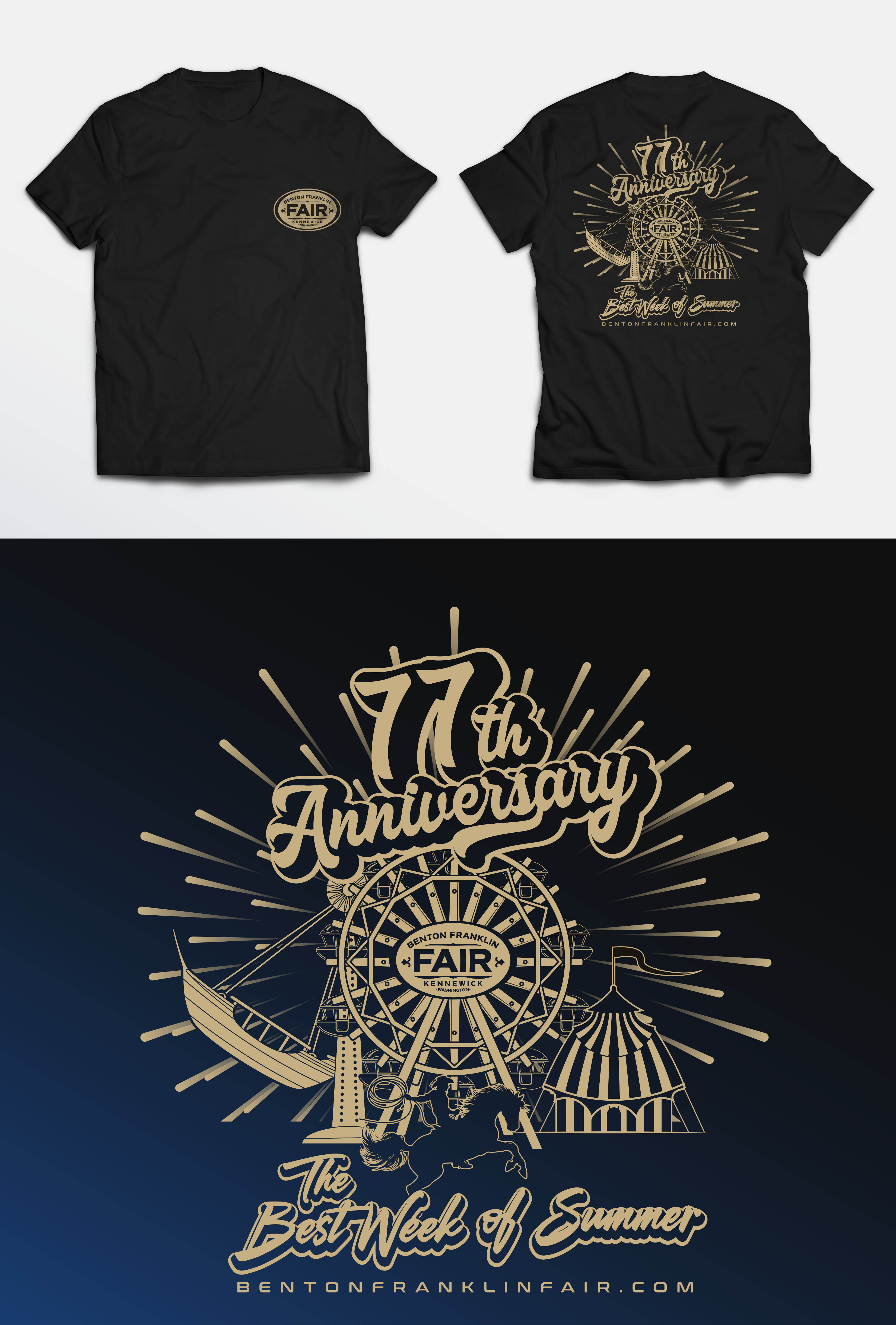 T-shirt Design by KickArt for Benton Franklin Fair & Rodeo | Design #35360990