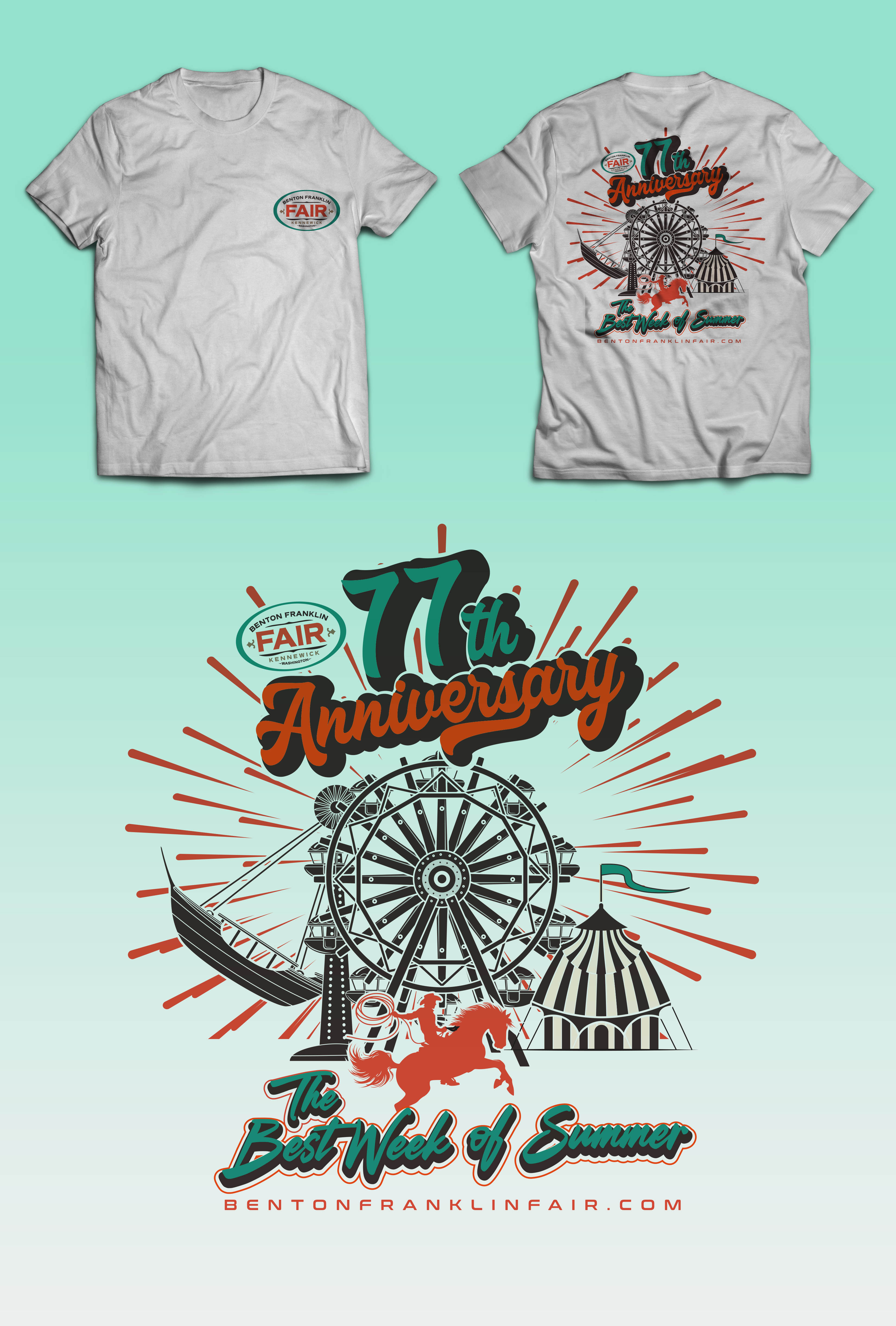 Design de T-shirt par KickArt pour Benton Franklin Fair & Rodeo | Design #35361063