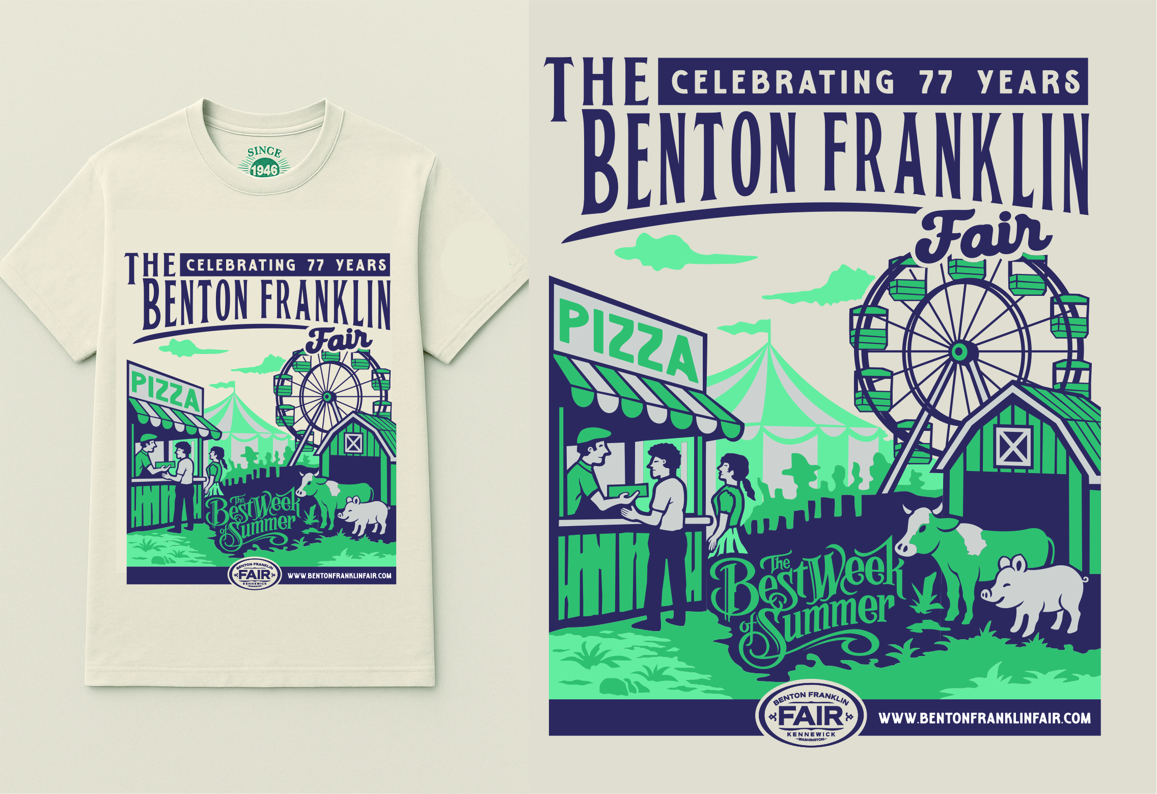 Design de T-shirt par Den Bagus pour Benton Franklin Fair & Rodeo | Design #35381315