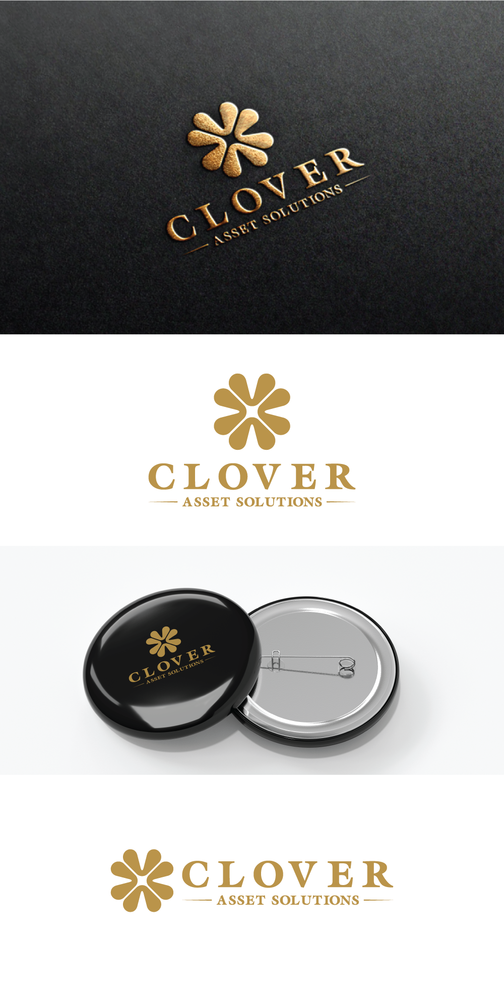 Logo Design by Ellene for Clover Asset Solutions | Design #35382706