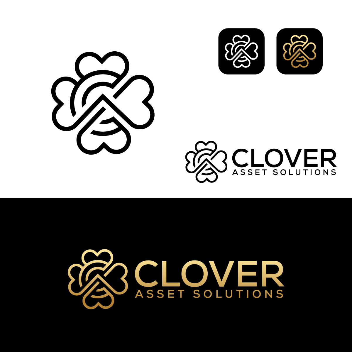 Logo Design by VIISUAL VIBES for Clover Asset Solutions | Design #35366641
