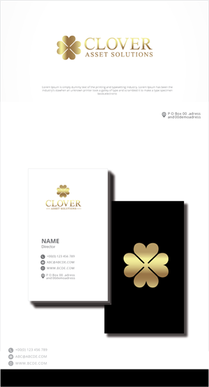 Logo Design by zebronicgraphic for Clover Asset Solutions | Design: #35353059