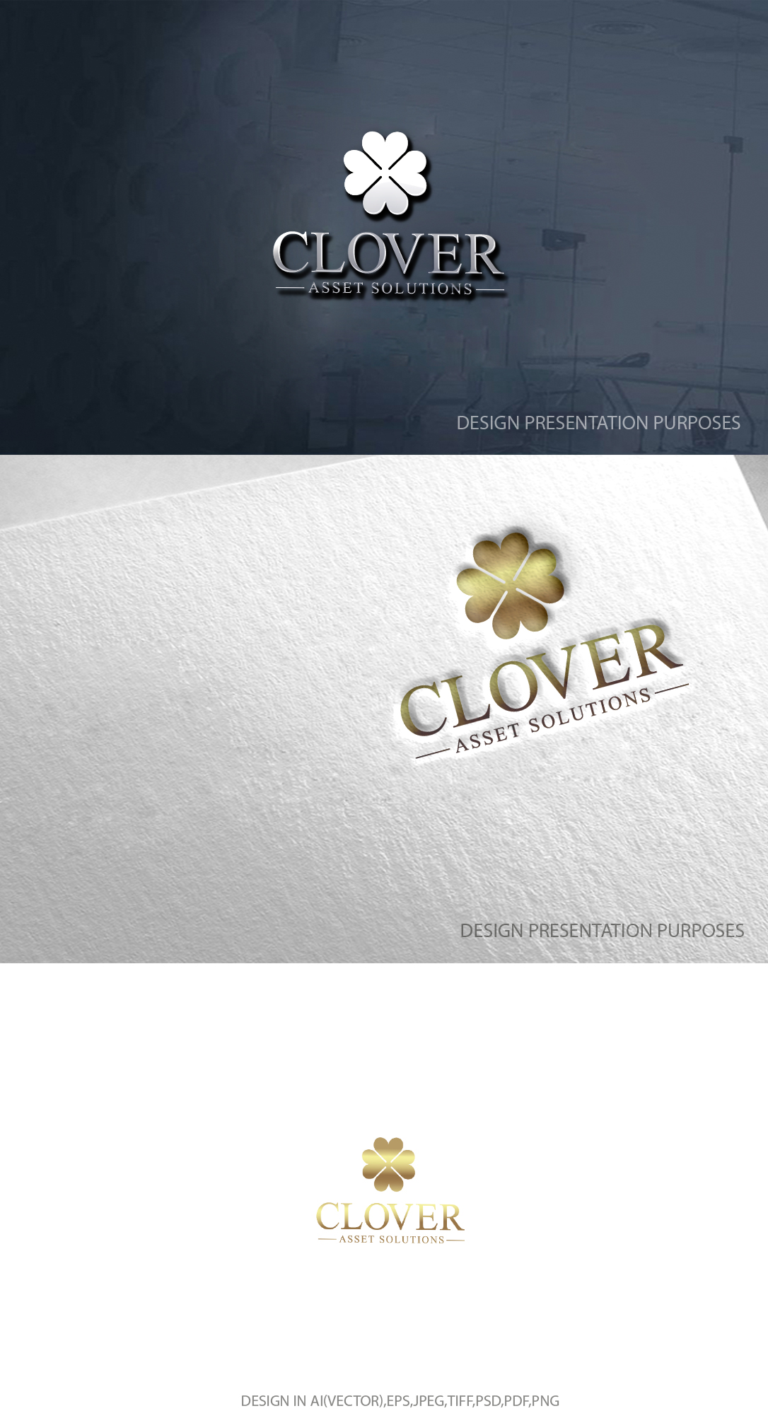 Logo Design by zebronicgraphic for Clover Asset Solutions | Design #35353060