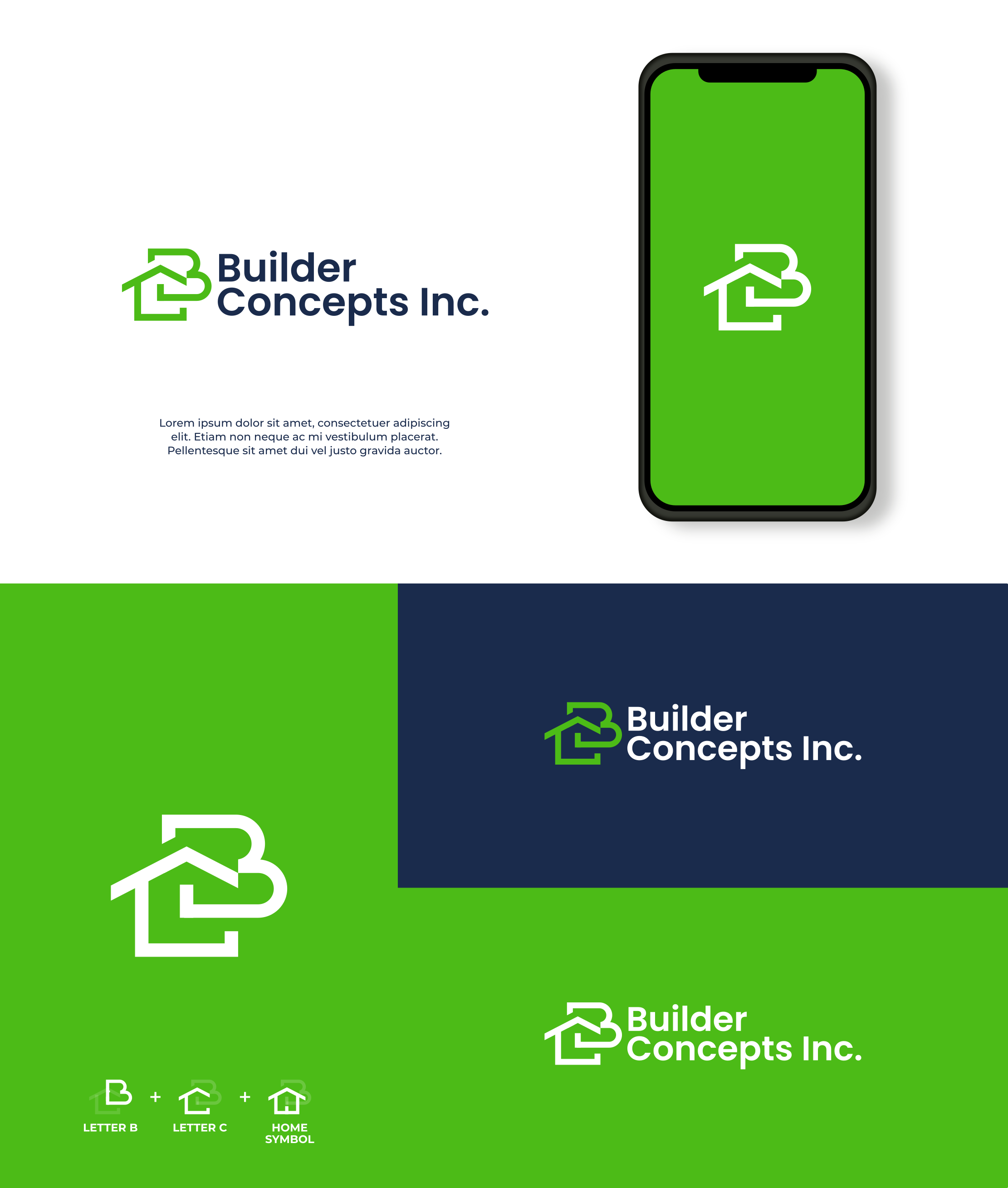 Diseño de Logo por Zaid Al Faqih para Builder Concepts Inc | Diseño #35389342