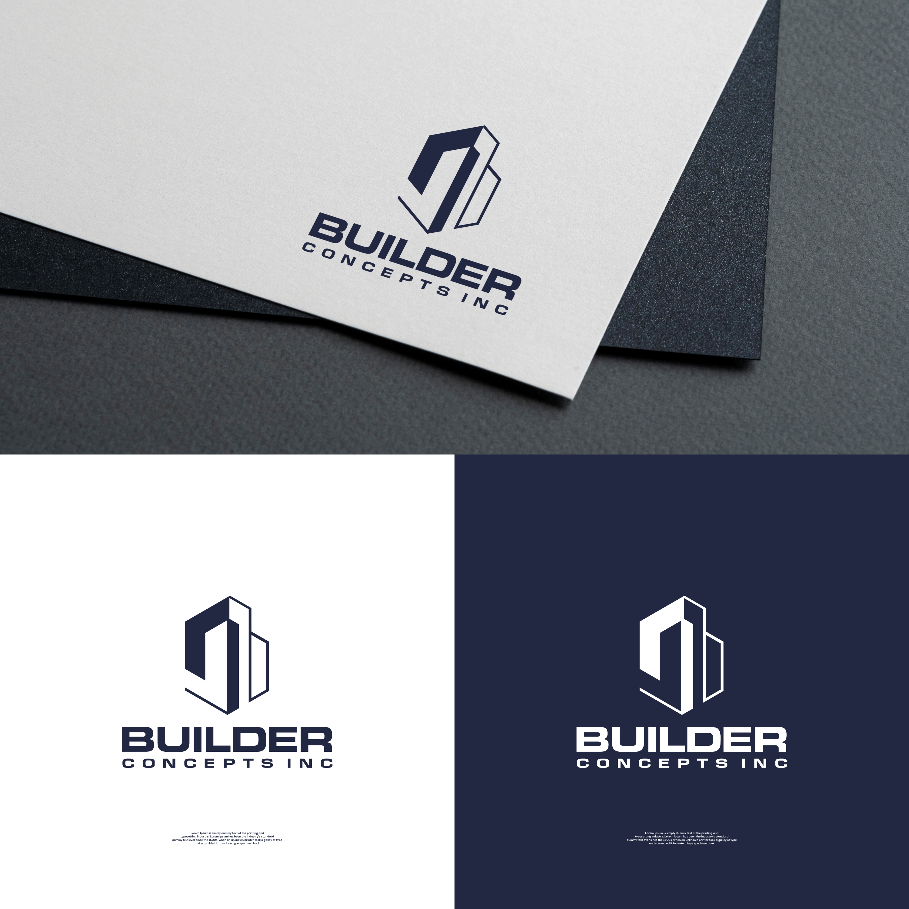 Logo-Design von Mentality_Std für Builder Concepts Inc | Design #35349967