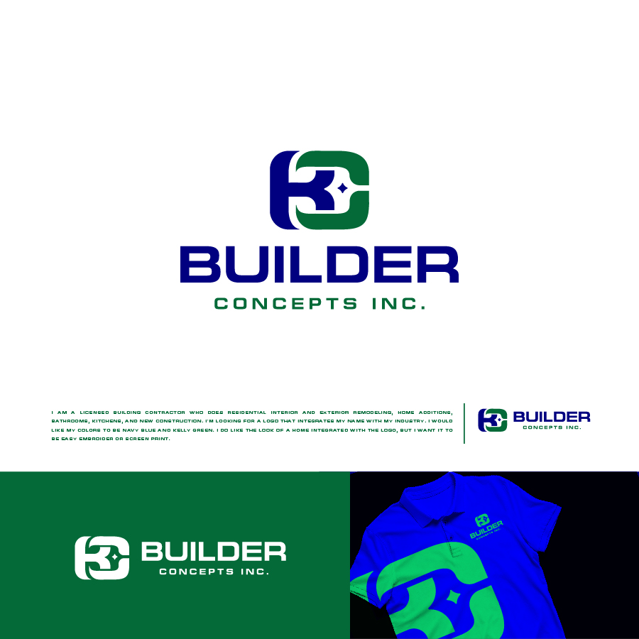 Logo Design by b4udz!n for Builder Concepts Inc | Design #35369649