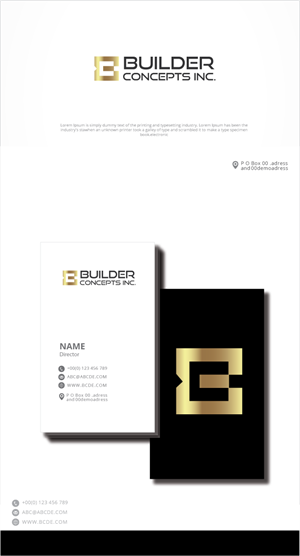 Logo-Design von zebronicgraphic für Builder Concepts Inc | Design: #35352988