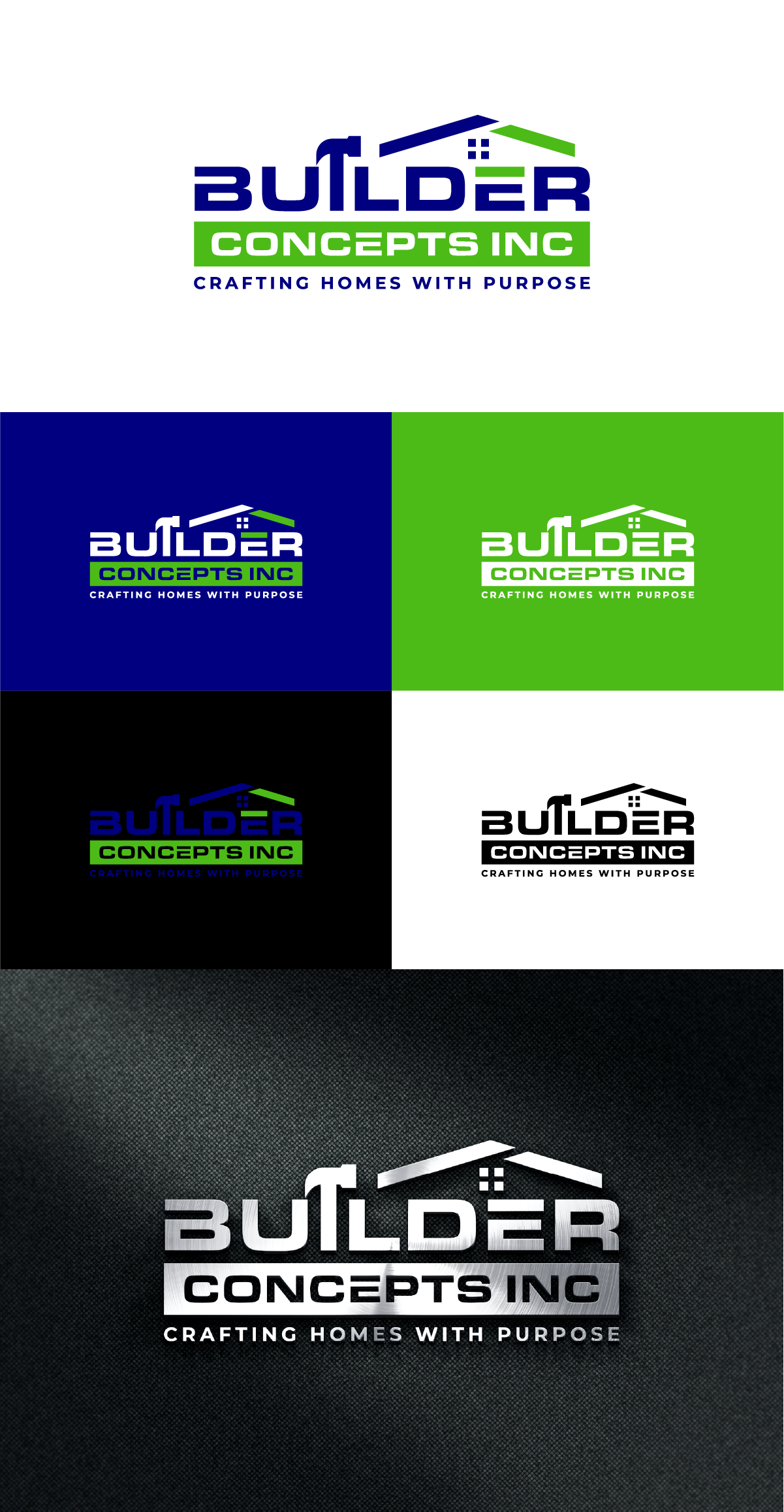 Logo Design by AlphabetZero.co.uk for Builder Concepts Inc | Design #35358353