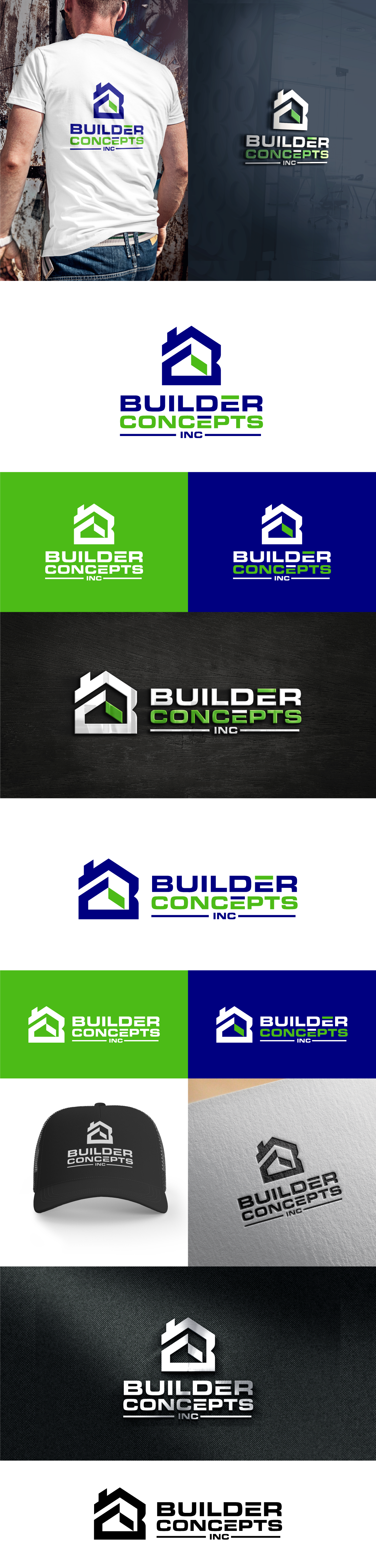 Logo Design by AlphabetZero.co.uk for Builder Concepts Inc | Design #35369793