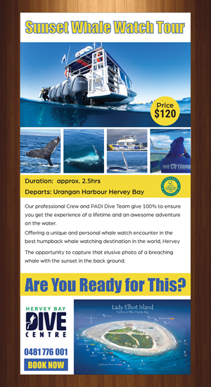 Flyer Design by HarmiDesigning for Hervey Bay Dive Centre | Design: #35348738