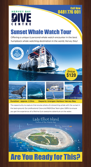 Diseño de Flyer por harmi_199 para Hervey Bay Dive Centre | Diseño: #35348862