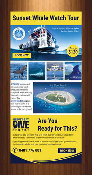 Diseño de Flyer por harmi_199 para Hervey Bay Dive Centre | Diseño: #35351128