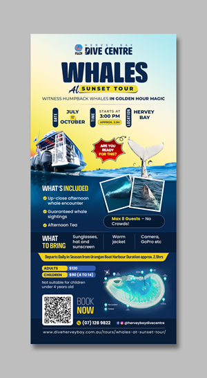 Diseño de Flyer por debdesign para Hervey Bay Dive Centre | Diseño: #35350178