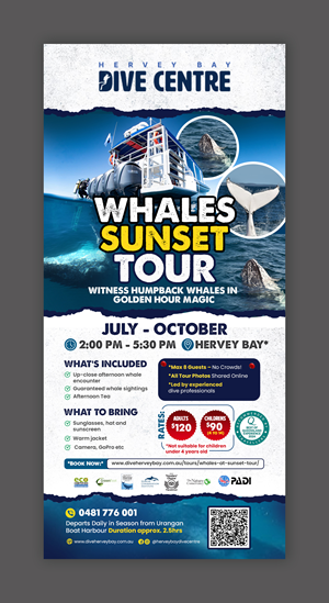 Diseño de Flyer por debdesign para Hervey Bay Dive Centre | Diseño: #35358666