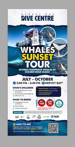 Diseño de Flyer por debdesign para Hervey Bay Dive Centre | Diseño: #35363921