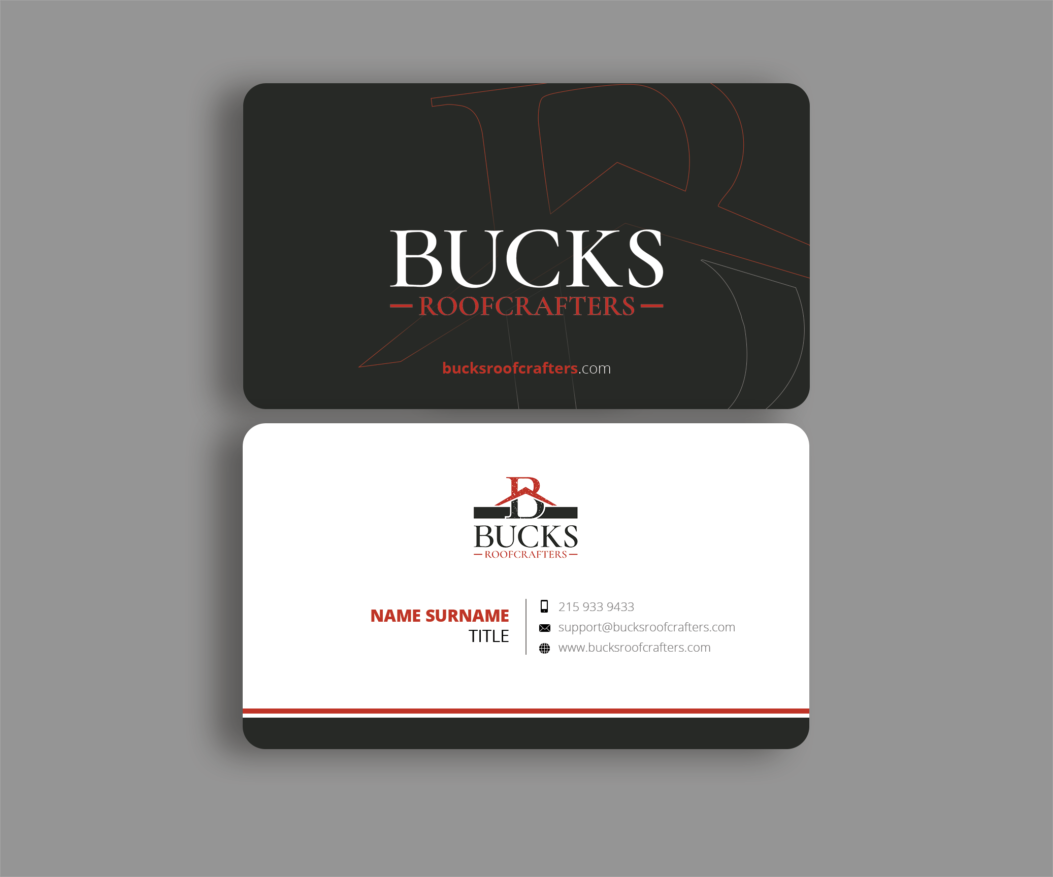 Business Card Design by Andrés Sebastián for woodsmith construction,llc | Design #35359184