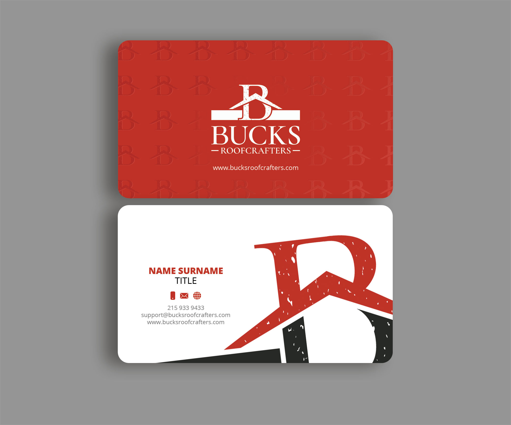 Business Card Design by Andrés Sebastián for woodsmith construction,llc | Design #35359397