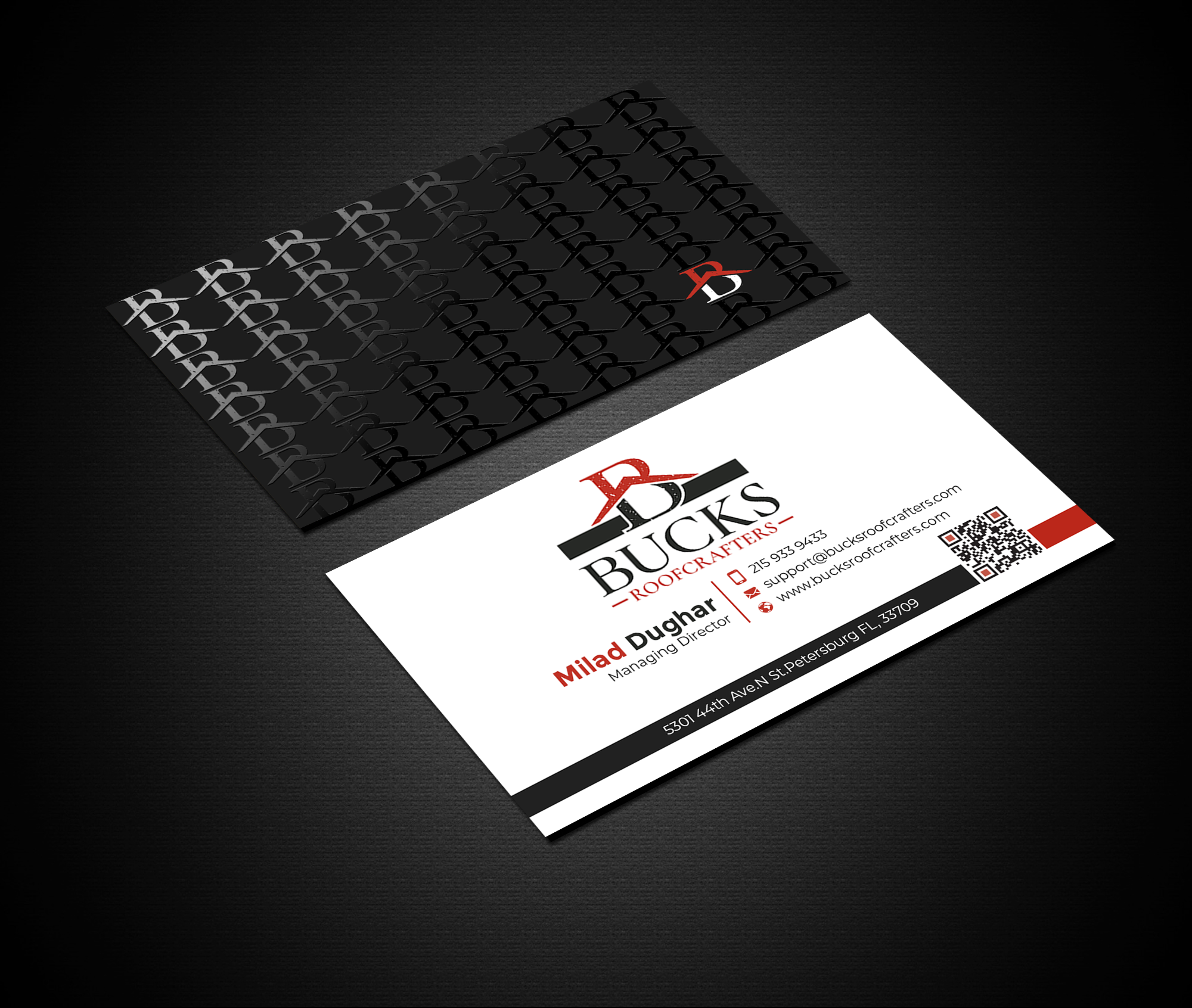 Business Card Design by Graphixpointt for woodsmith construction,llc | Design #35356330