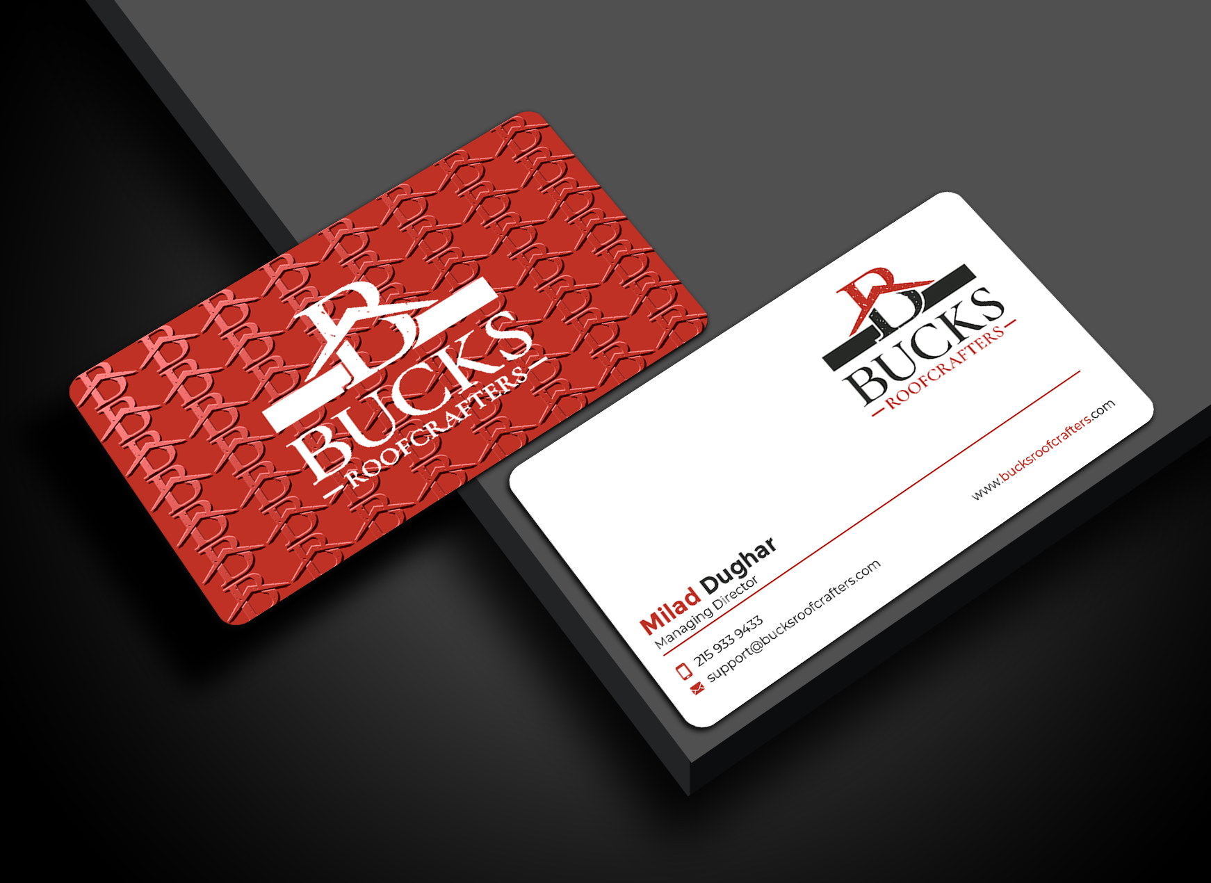 Business Card Design by Graphixpointt for woodsmith construction,llc | Design #35356474