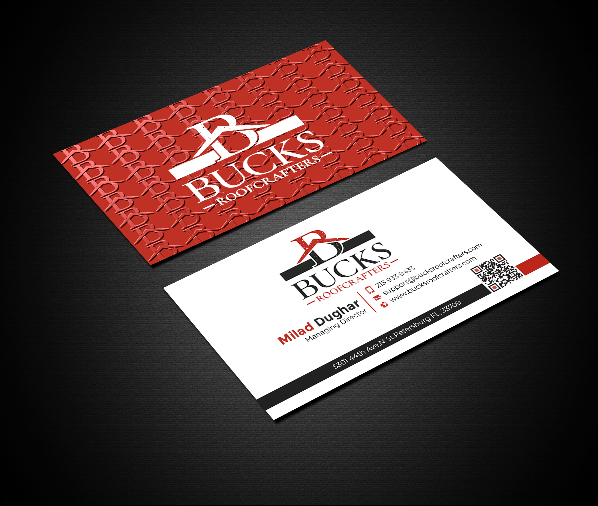 Business Card Design by Graphixpointt for woodsmith construction,llc | Design #35356475