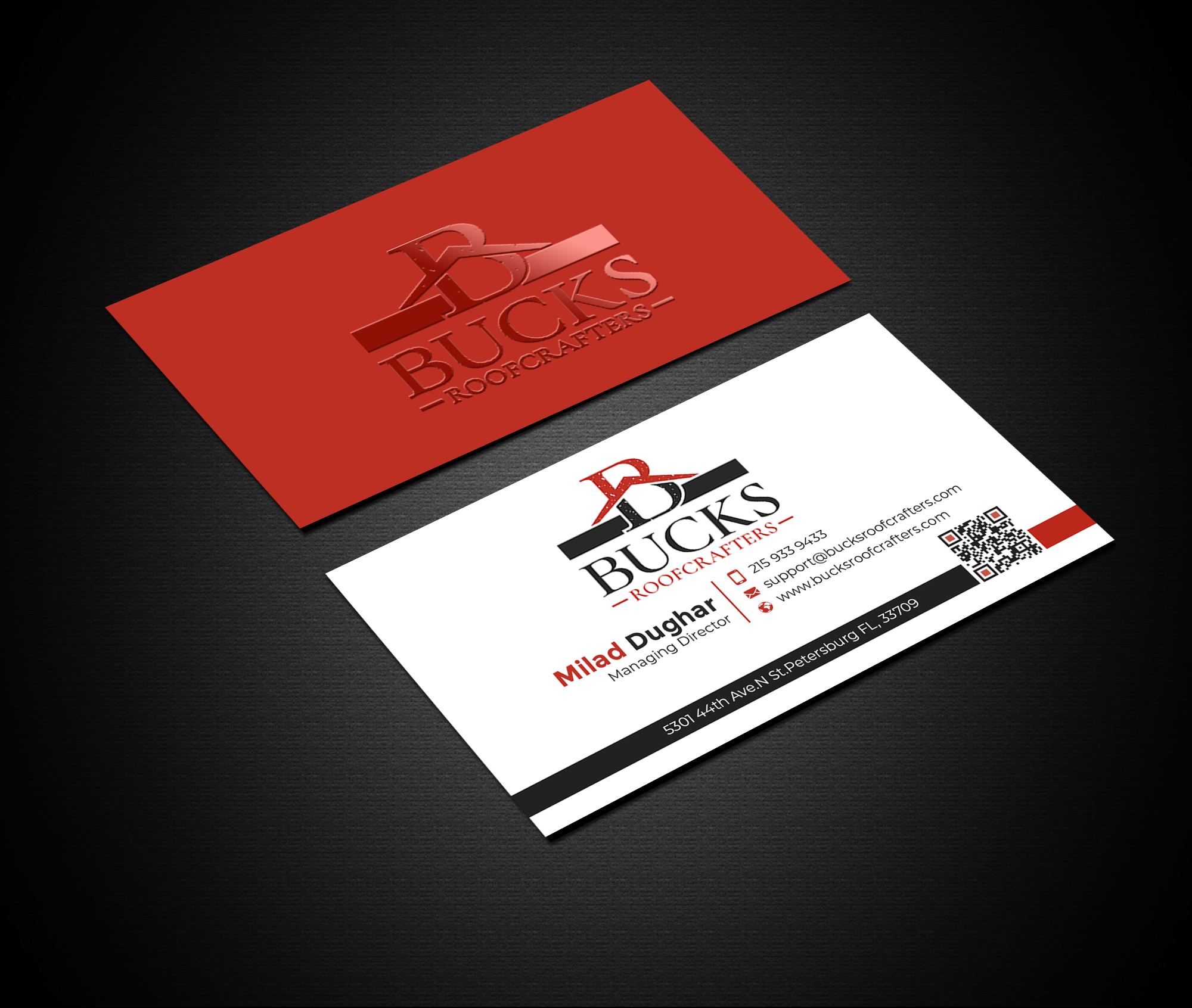 Business Card Design by Graphixpointt for woodsmith construction,llc | Design #35356654