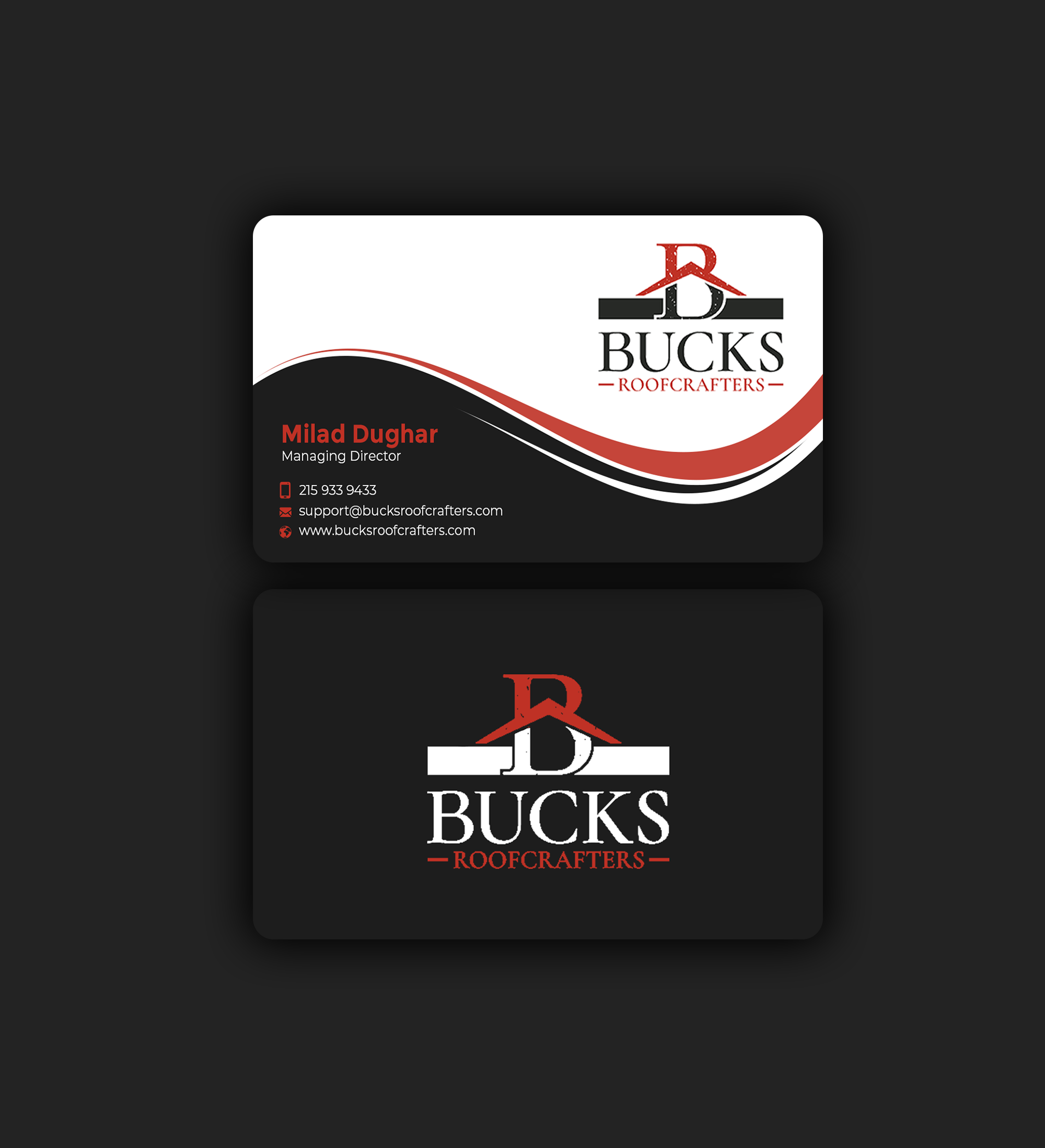 Business Card Design by Graphixpointt for woodsmith construction,llc | Design #35356800