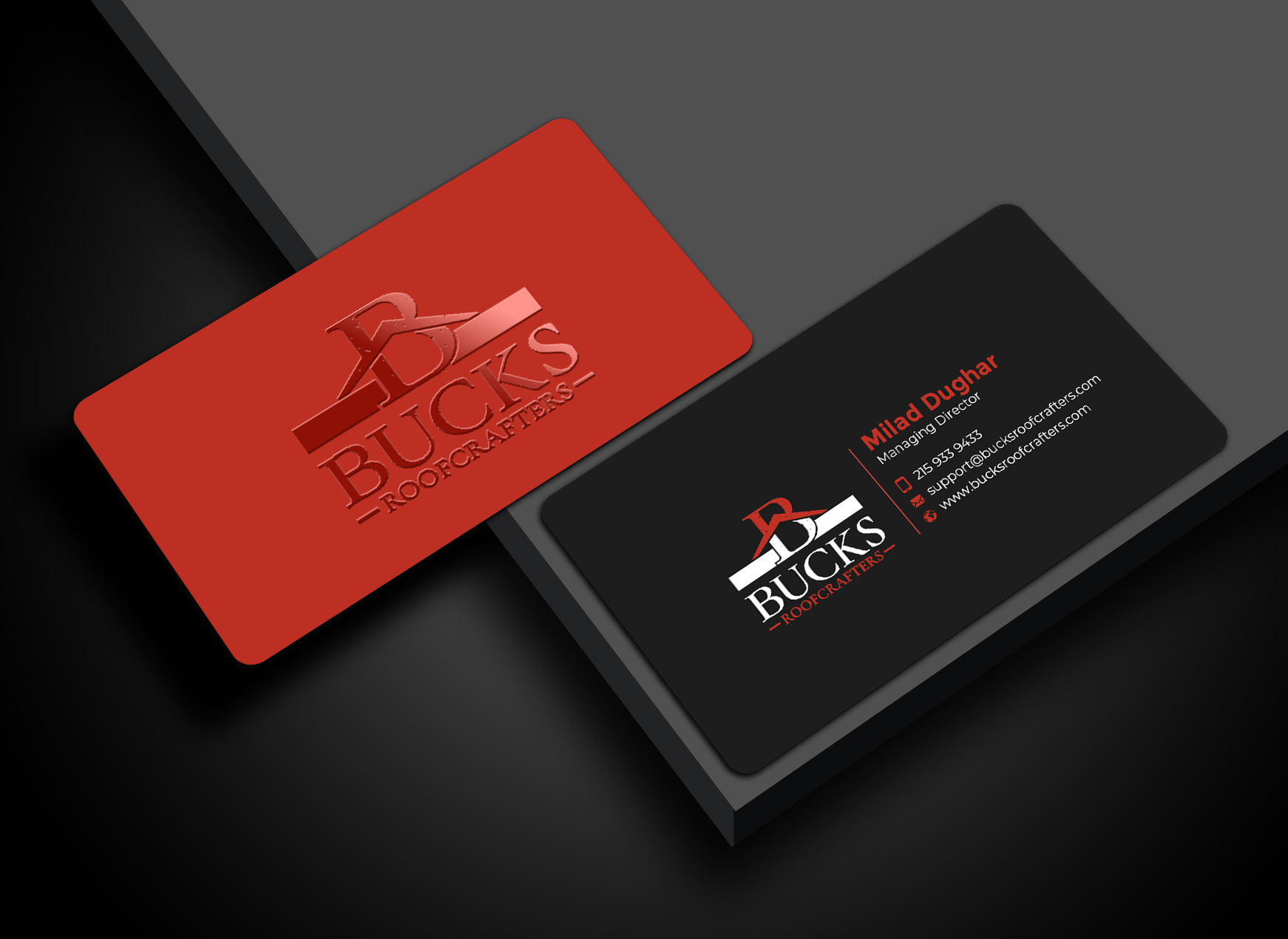Business Card Design by Graphixpointt for woodsmith construction,llc | Design #35356824