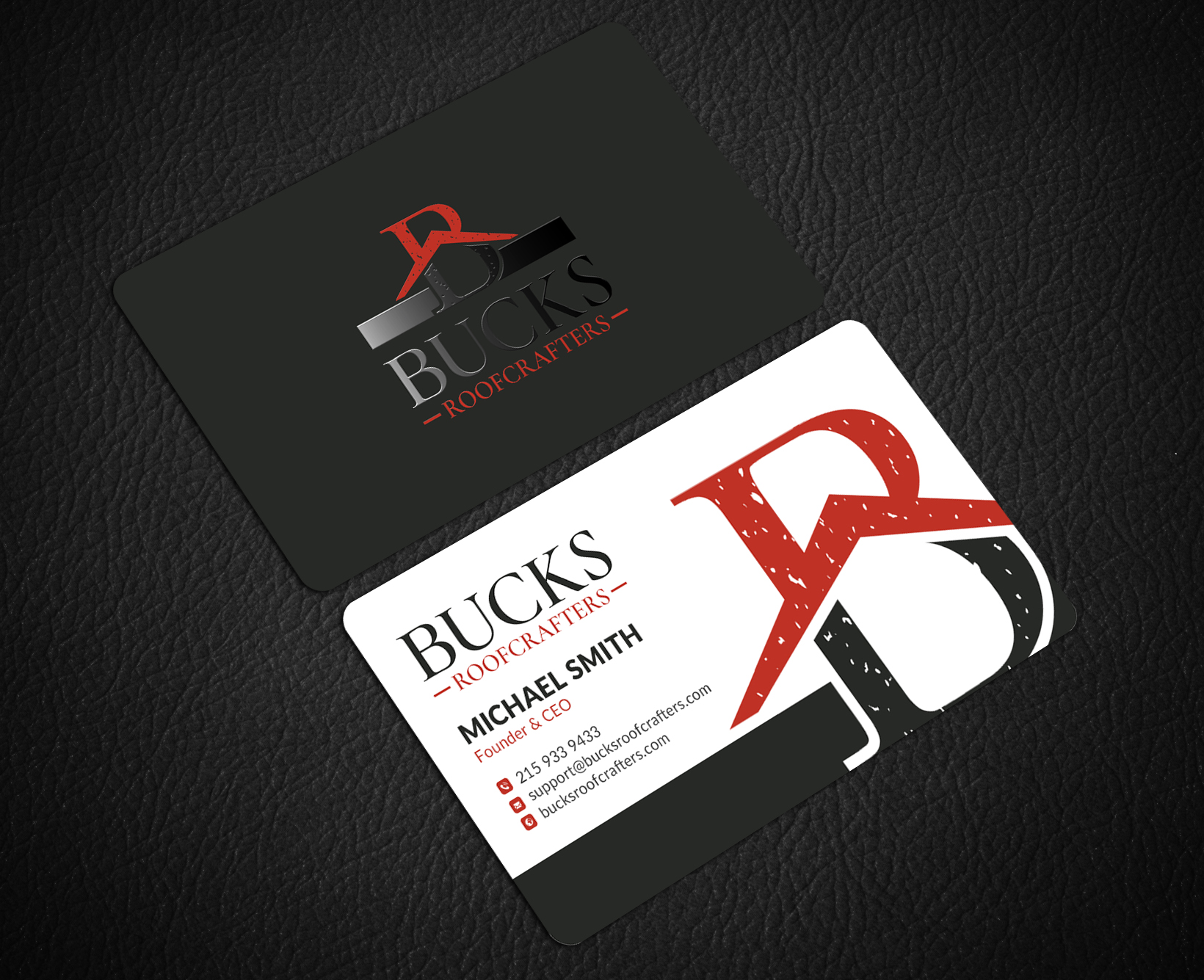 Business Card Design by Sun Moon Graphic Designer for woodsmith construction,llc | Design #35356132