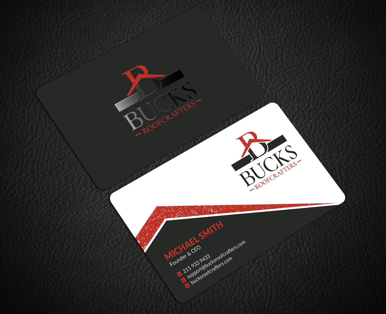 Business Card Design by Sun Moon Graphic Designer for woodsmith construction,llc | Design #35356134