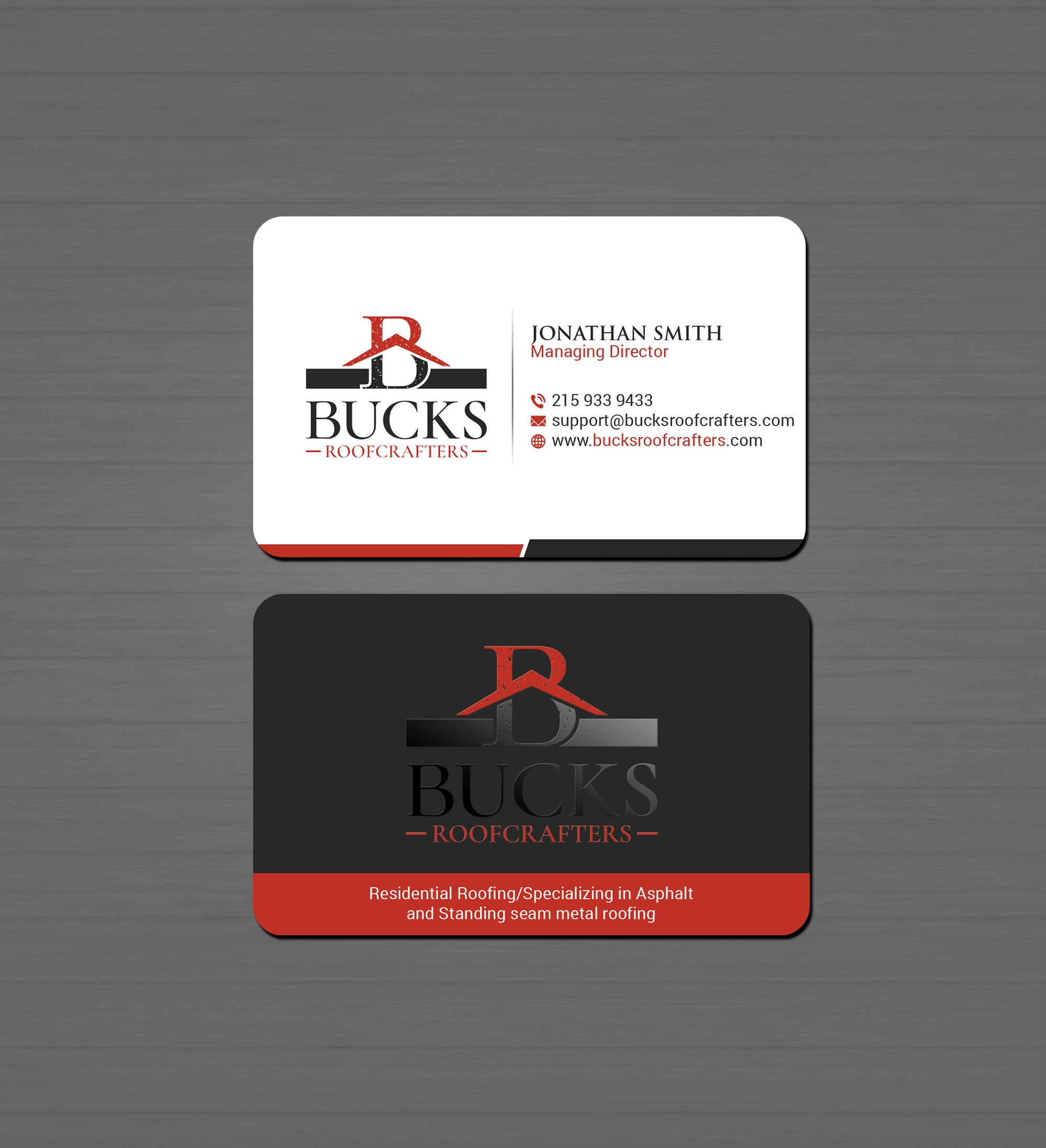 Business Card Design by Creations Box 2015 for woodsmith construction,llc | Design #35357065