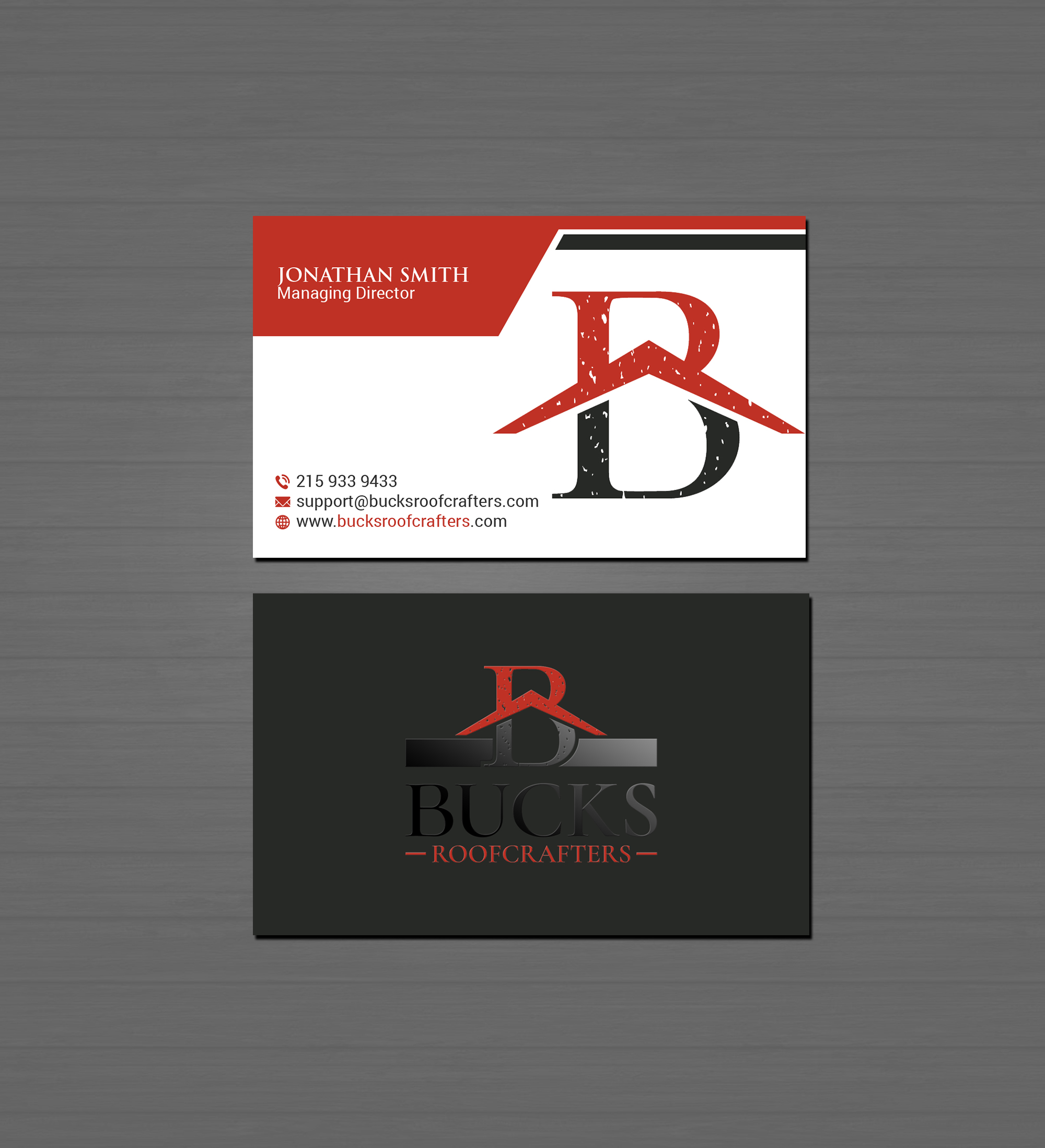 Business Card Design by Creations Box 2015 for woodsmith construction,llc | Design #35357074