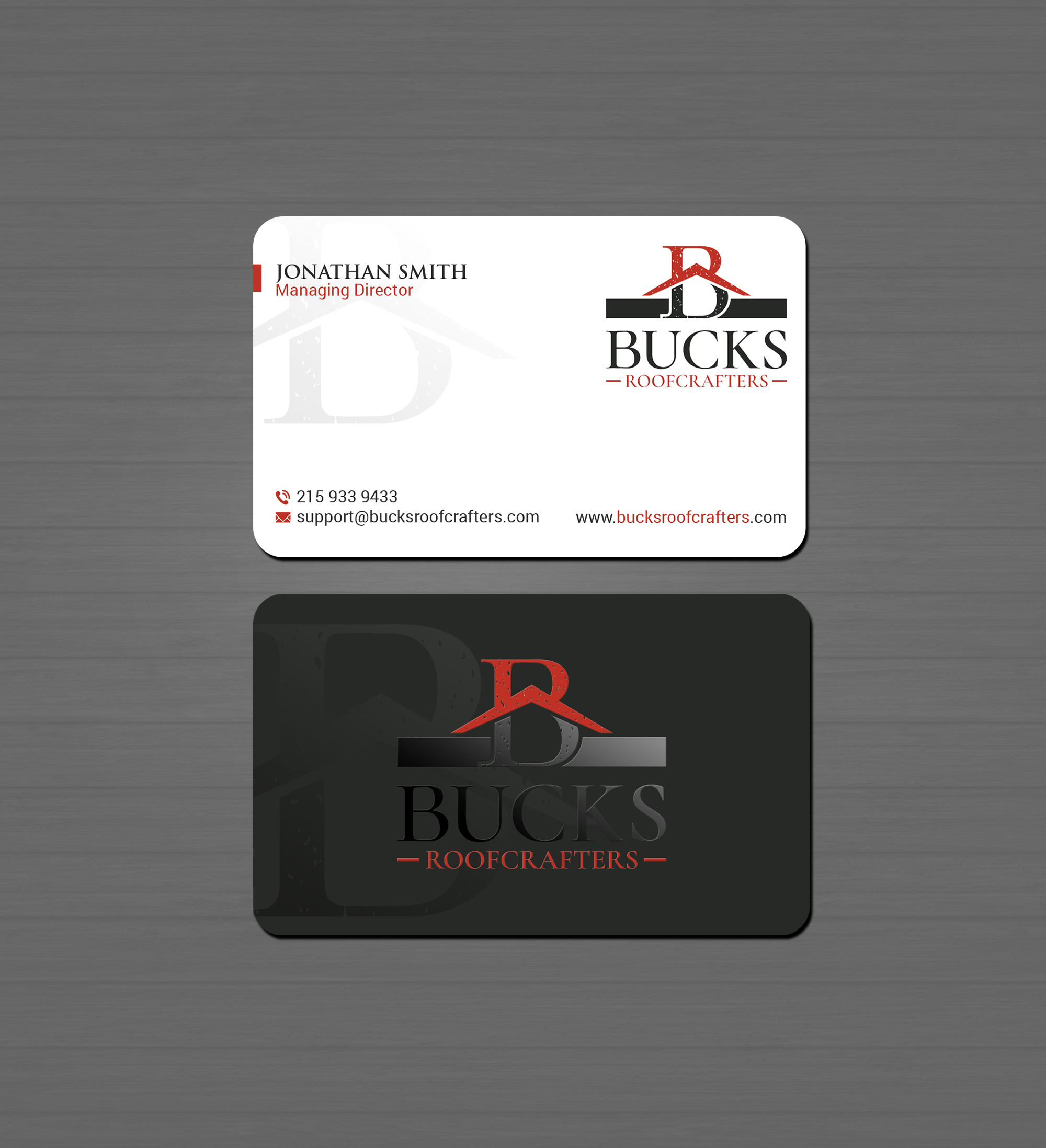 Business Card Design by Creations Box 2015 for woodsmith construction,llc | Design #35357075