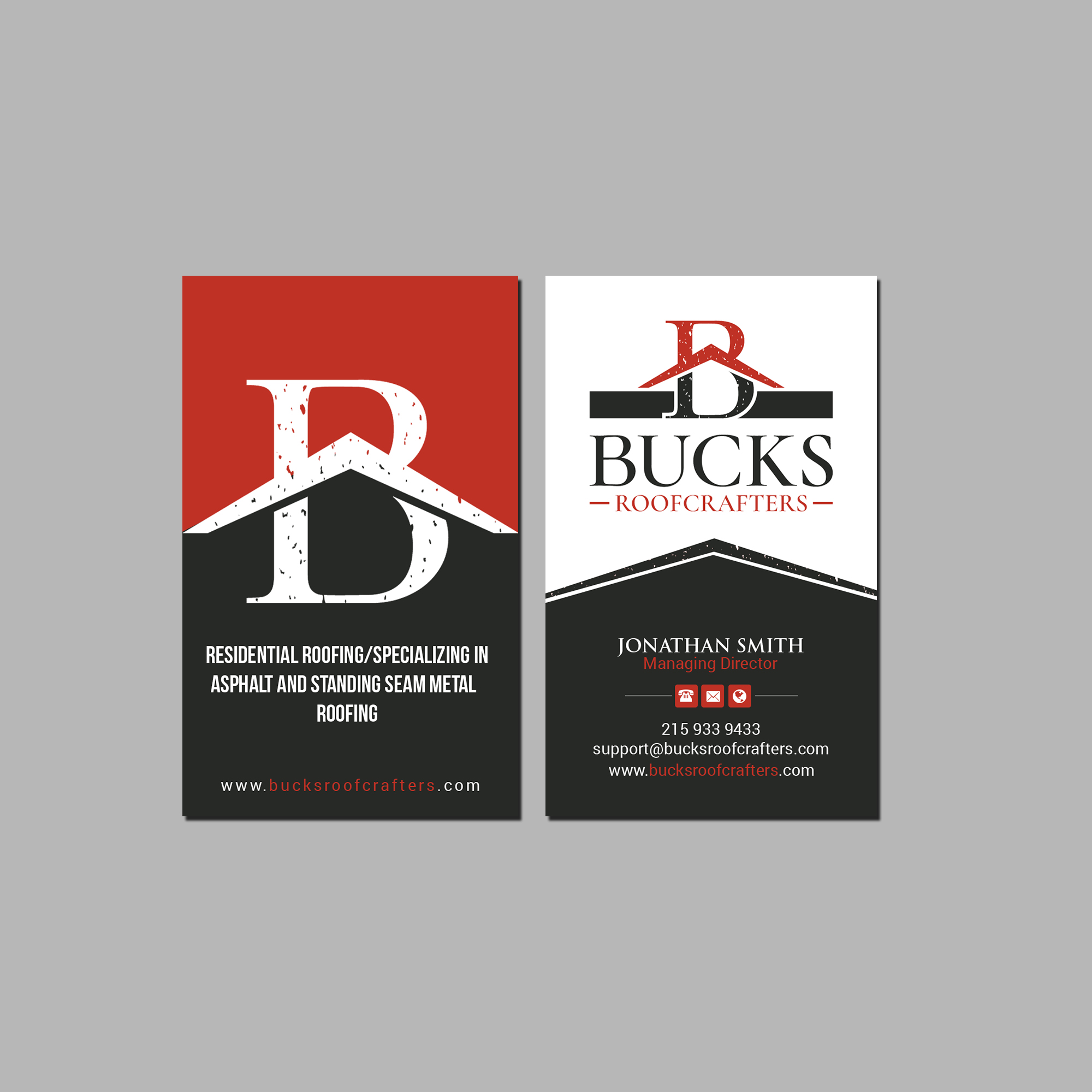 Business Card Design by Creations Box 2015 for woodsmith construction,llc | Design #35357111