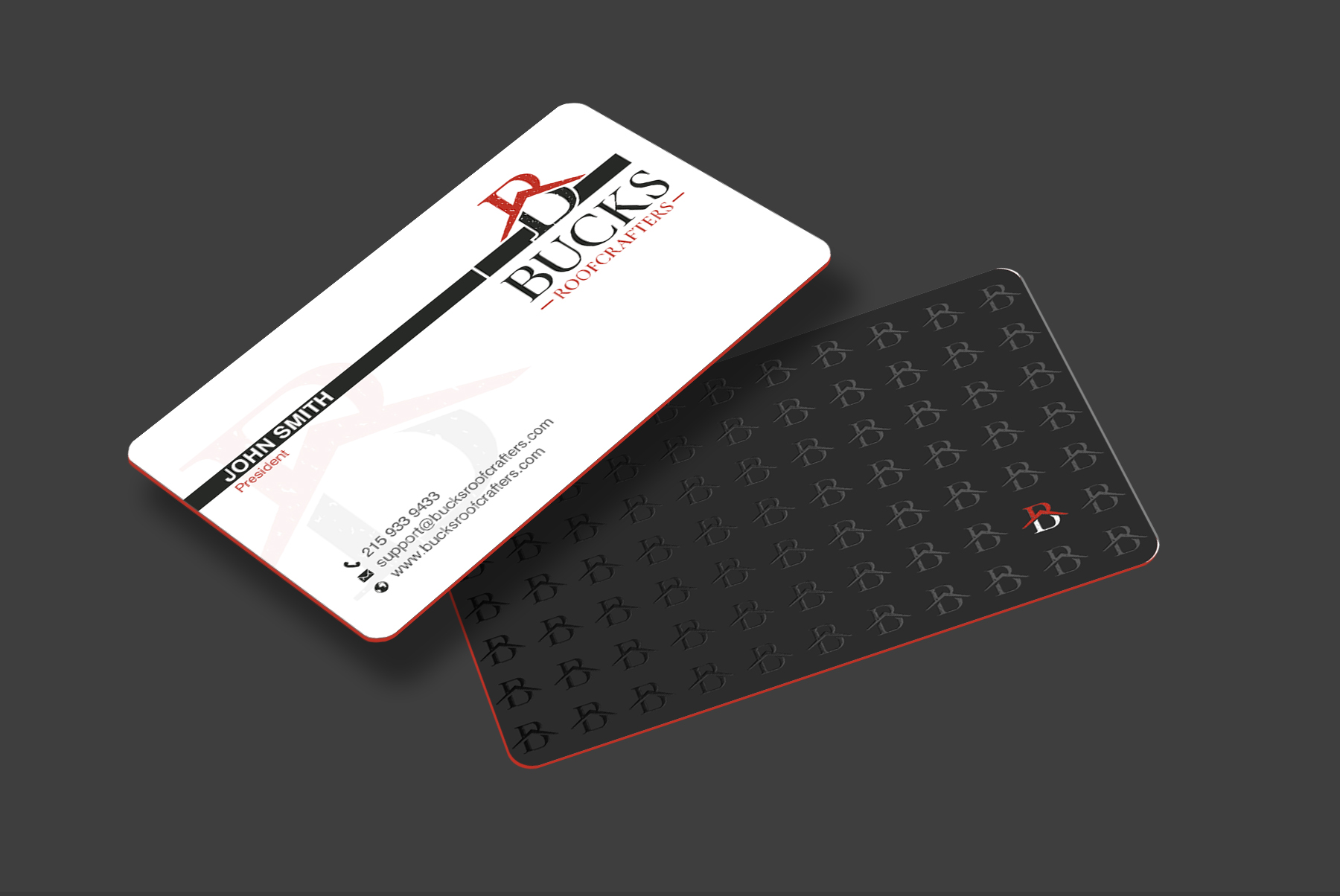 Business Card Design by chandrayaan.creative for woodsmith construction,llc | Design #35358335