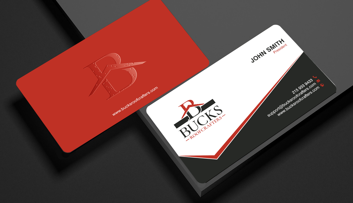 Business Card Design by chandrayaan.creative for woodsmith construction,llc | Design #35358340