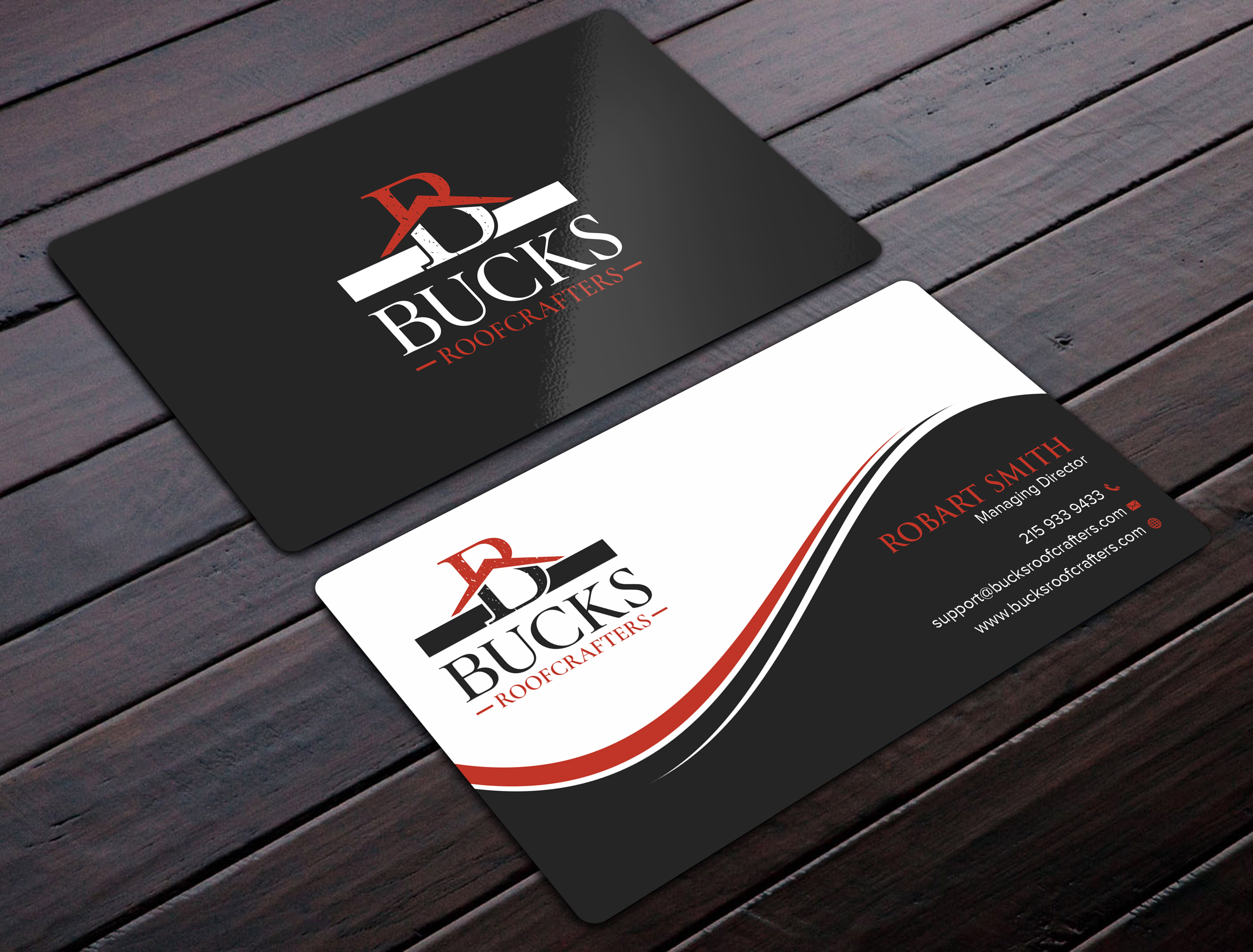Business Card Design by Uttom 2 for woodsmith construction,llc | Design #35360351
