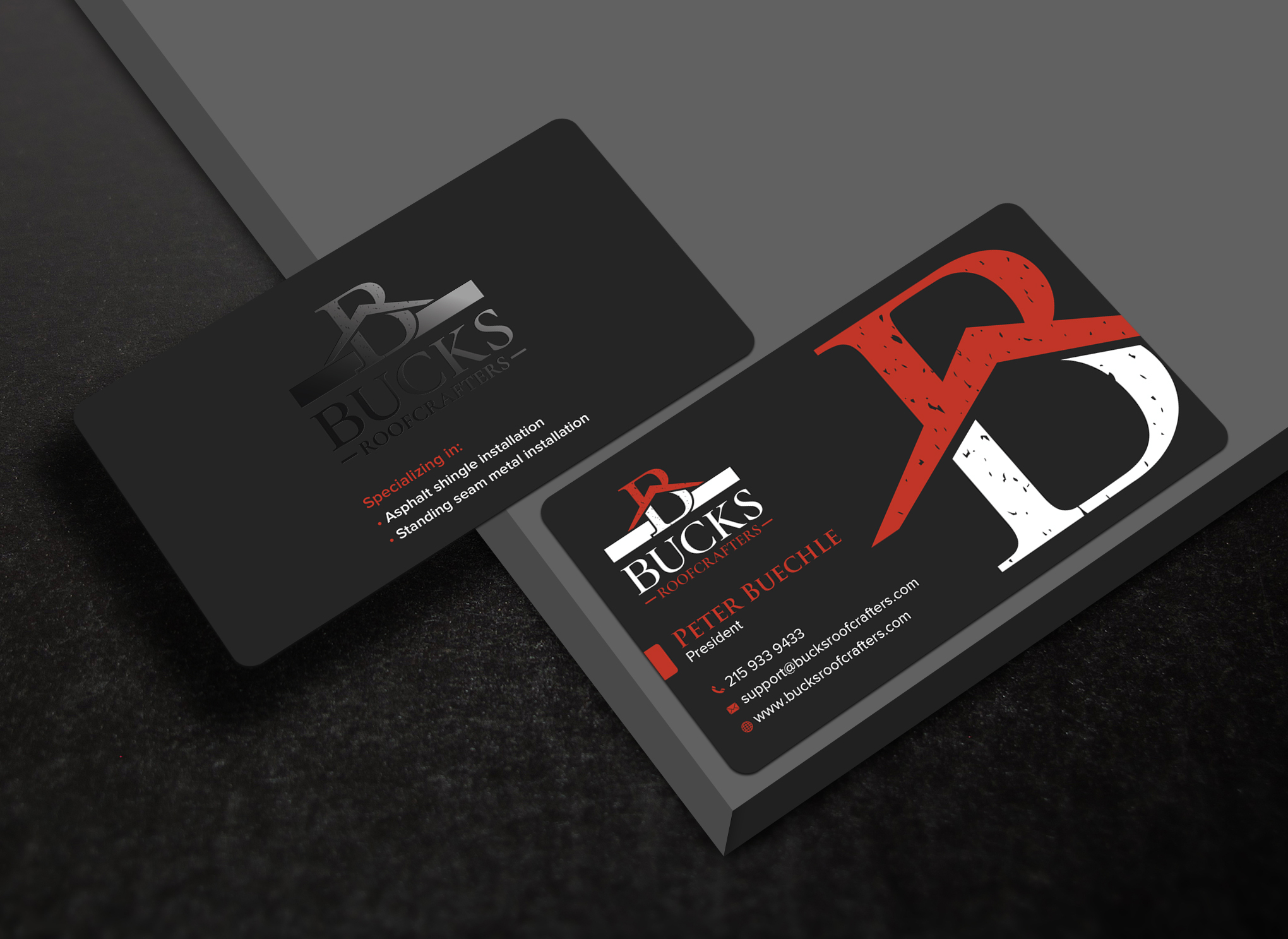 Business Card Design by Uttom 2 for woodsmith construction,llc | Design: #35366801
