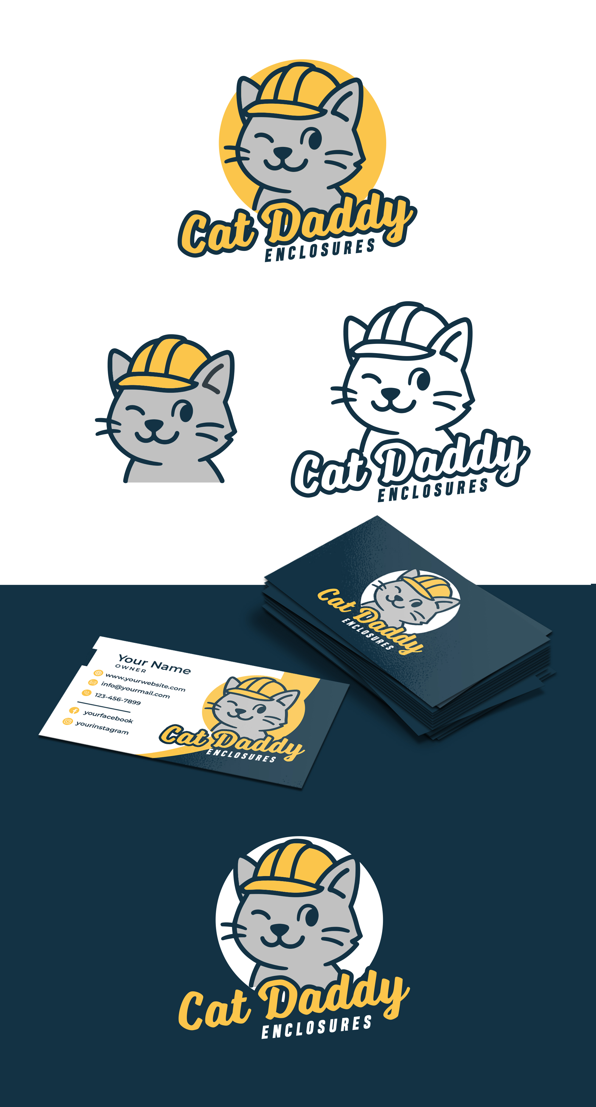 Logo Design by Jelena B for Cat Daddy Enclosures | Design #35358713
