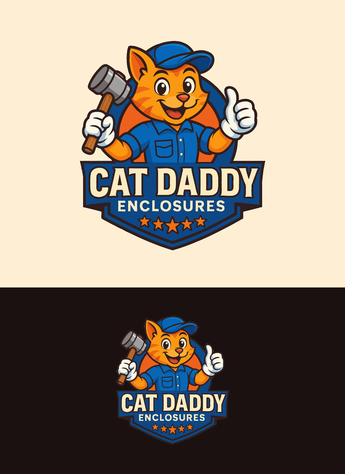 Logo Design by apik. for Cat Daddy Enclosures | Design #35358151