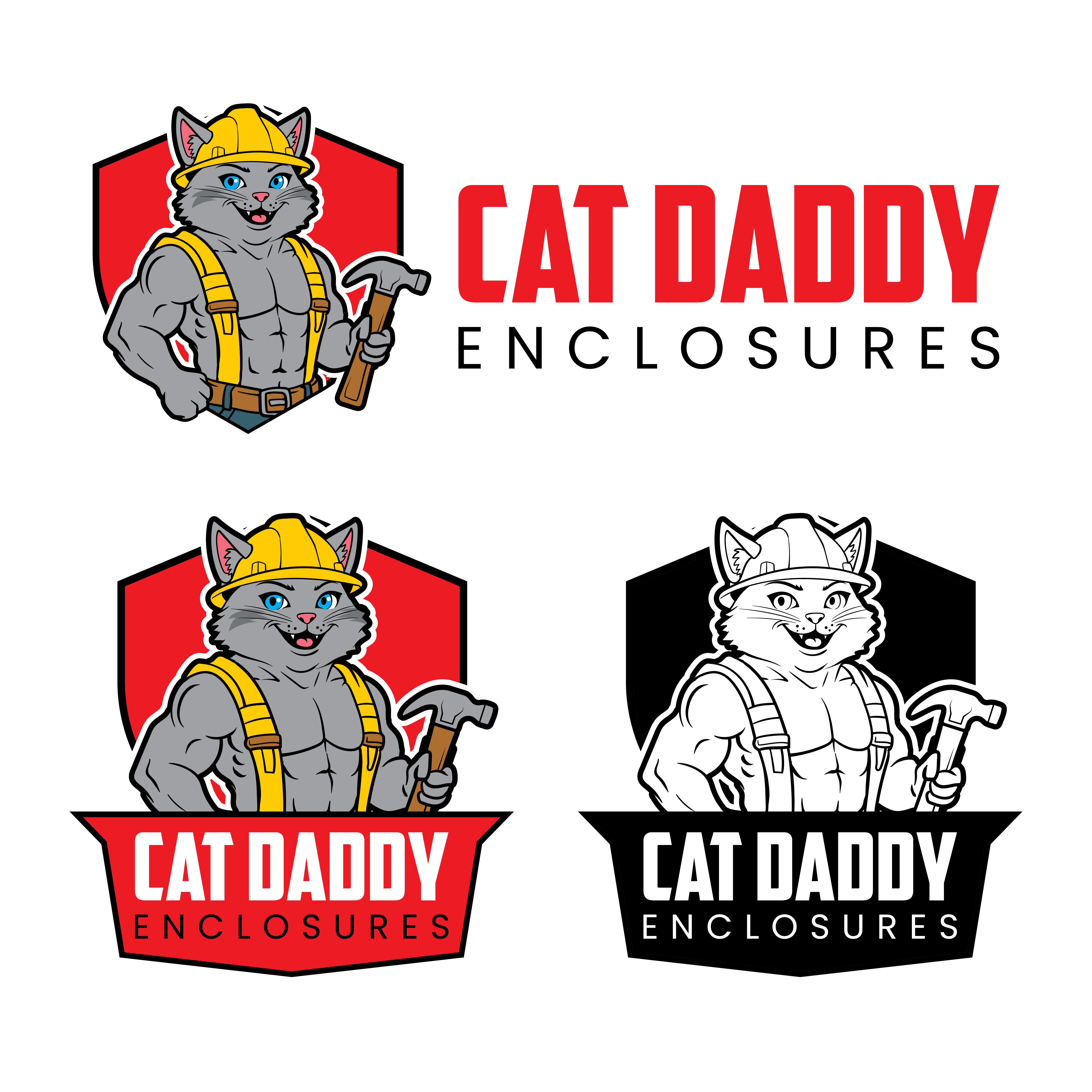 Design de Logo par John Mark Arts pour Cat Daddy Enclosures | Design #35362761