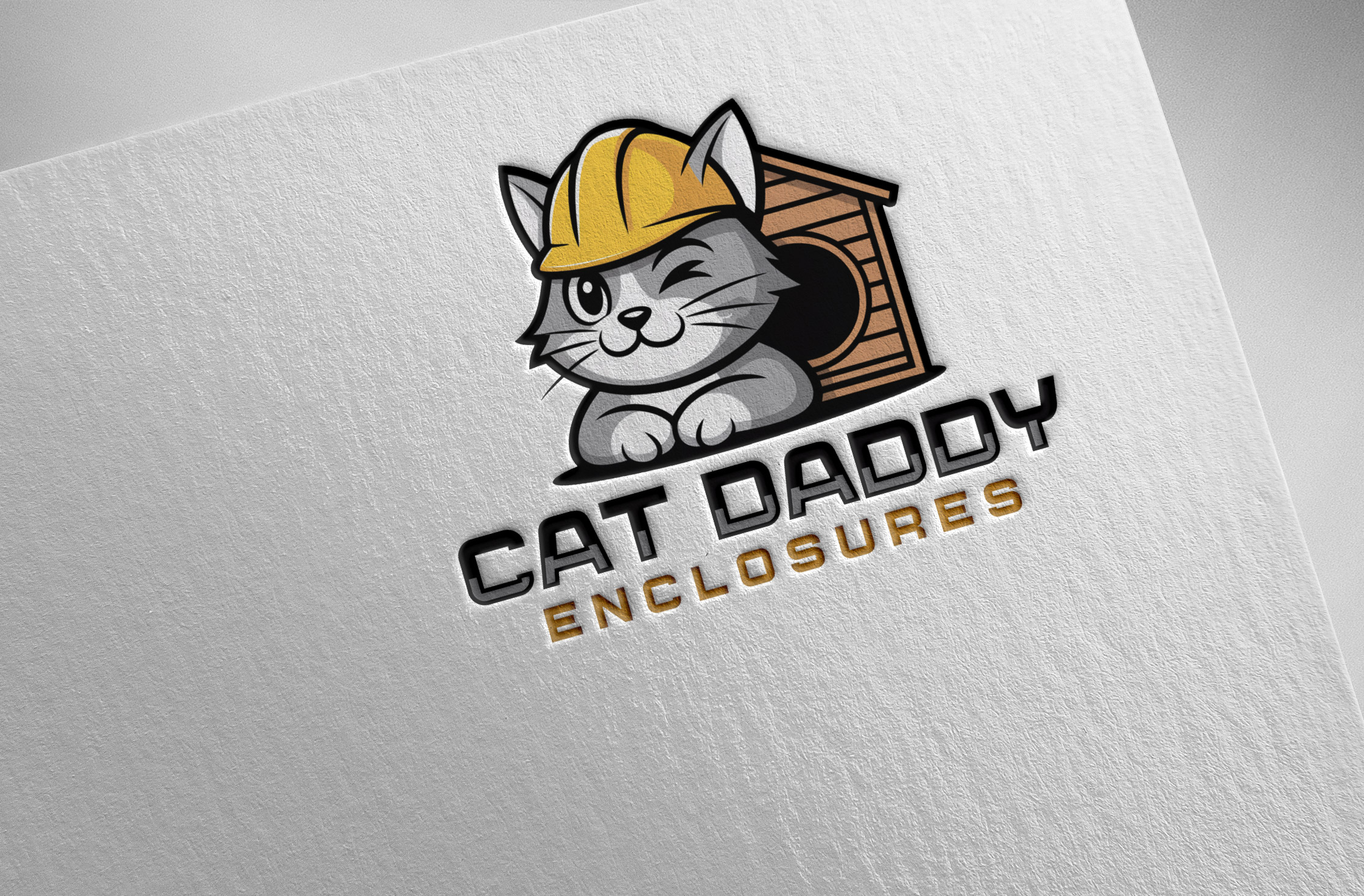 Logo Design by Pilot_DesignR™ for Cat Daddy Enclosures | Design #35358241