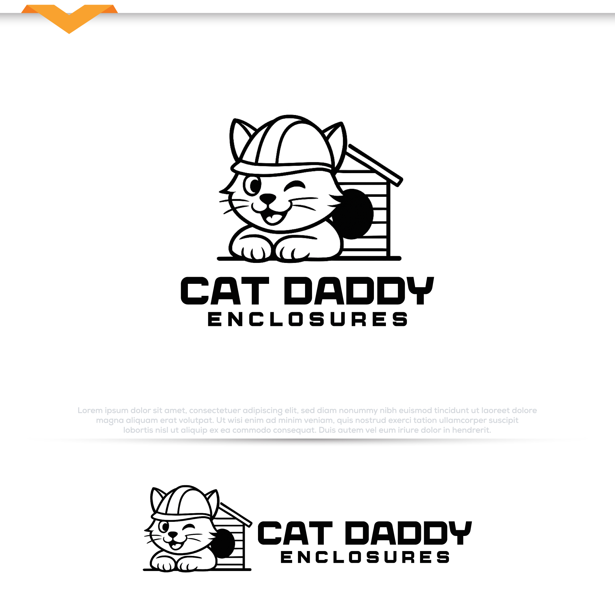 Logo Design by Pilot_DesignR™ for Cat Daddy Enclosures | Design #35408047