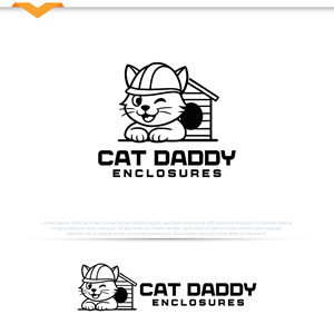 Logo Design by Pilot_DesignR™ for Cat Daddy Enclosures | Design: #35408047