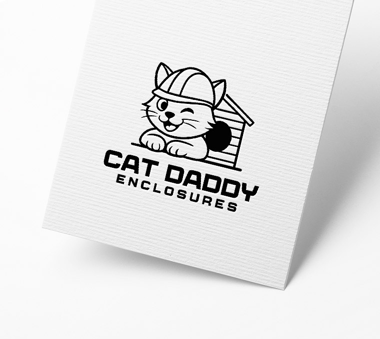 Logo Design by Pilot_DesignR™ for Cat Daddy Enclosures | Design #35408048