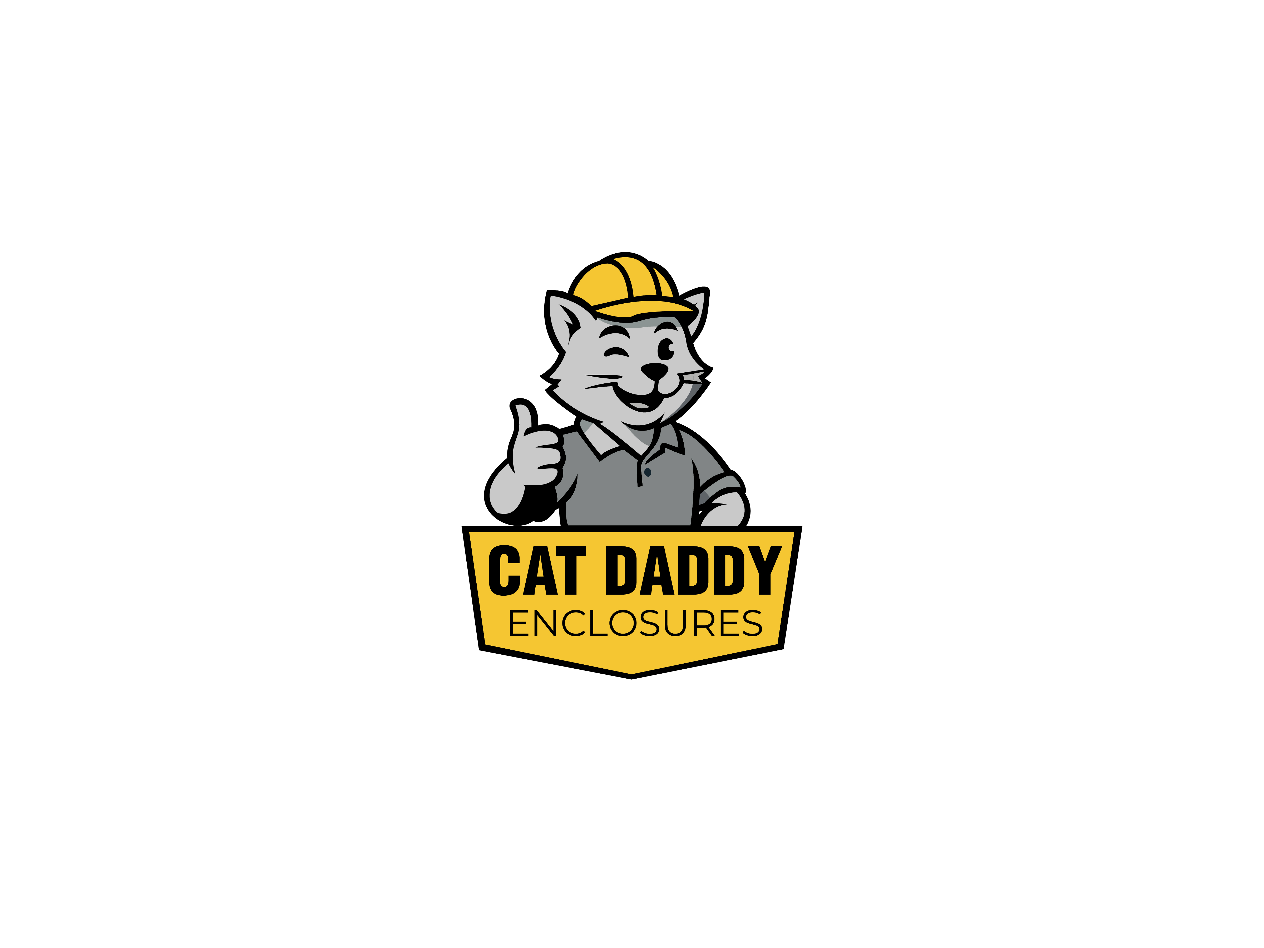 Logo Design by Emjey Designs for Cat Daddy Enclosures | Design #35358301
