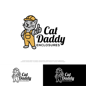 Logo Design by win it for Cat Daddy Enclosures | Design: #35359075