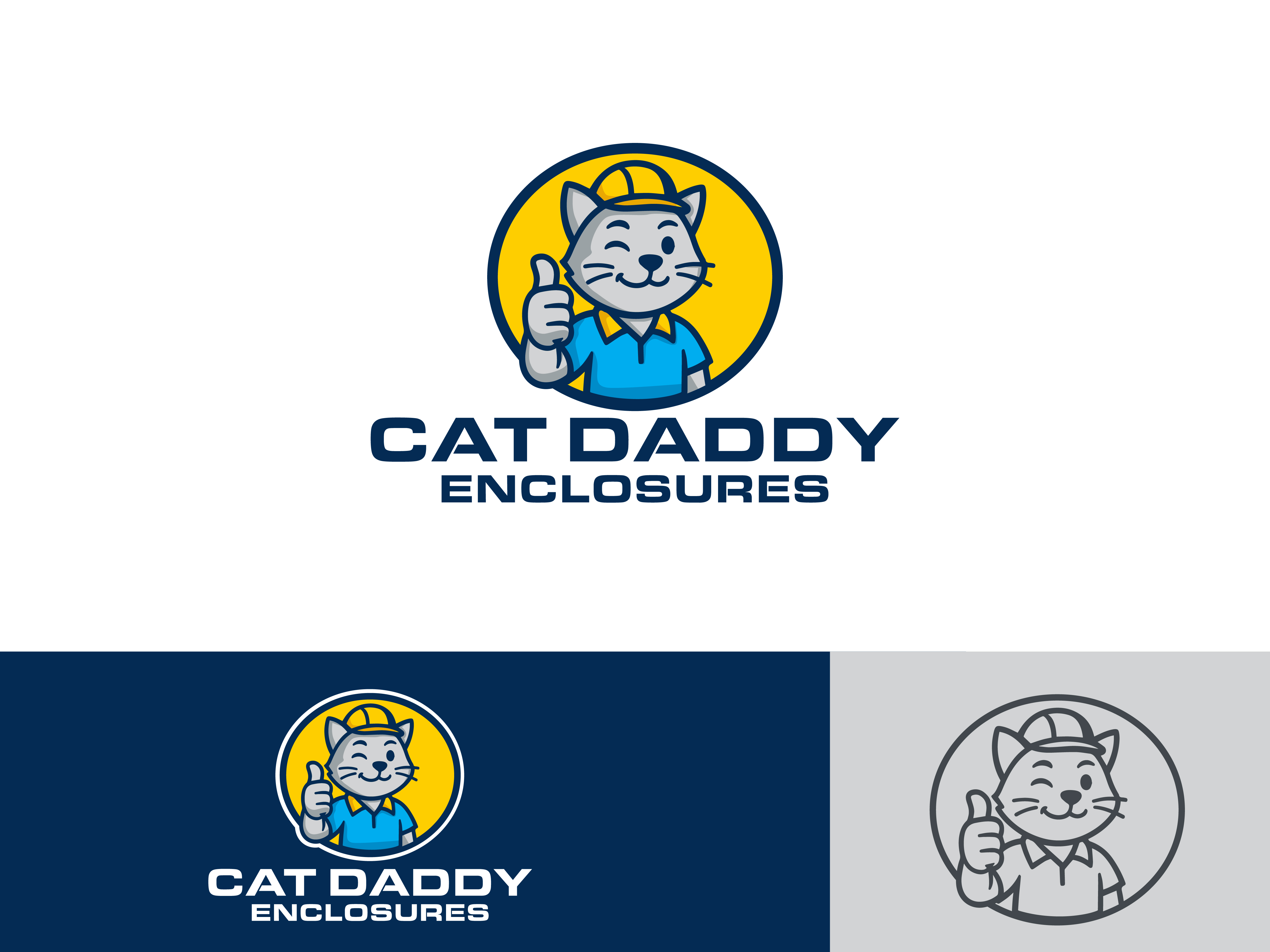 Logo Design by logospot studio for Cat Daddy Enclosures | Design #35366280